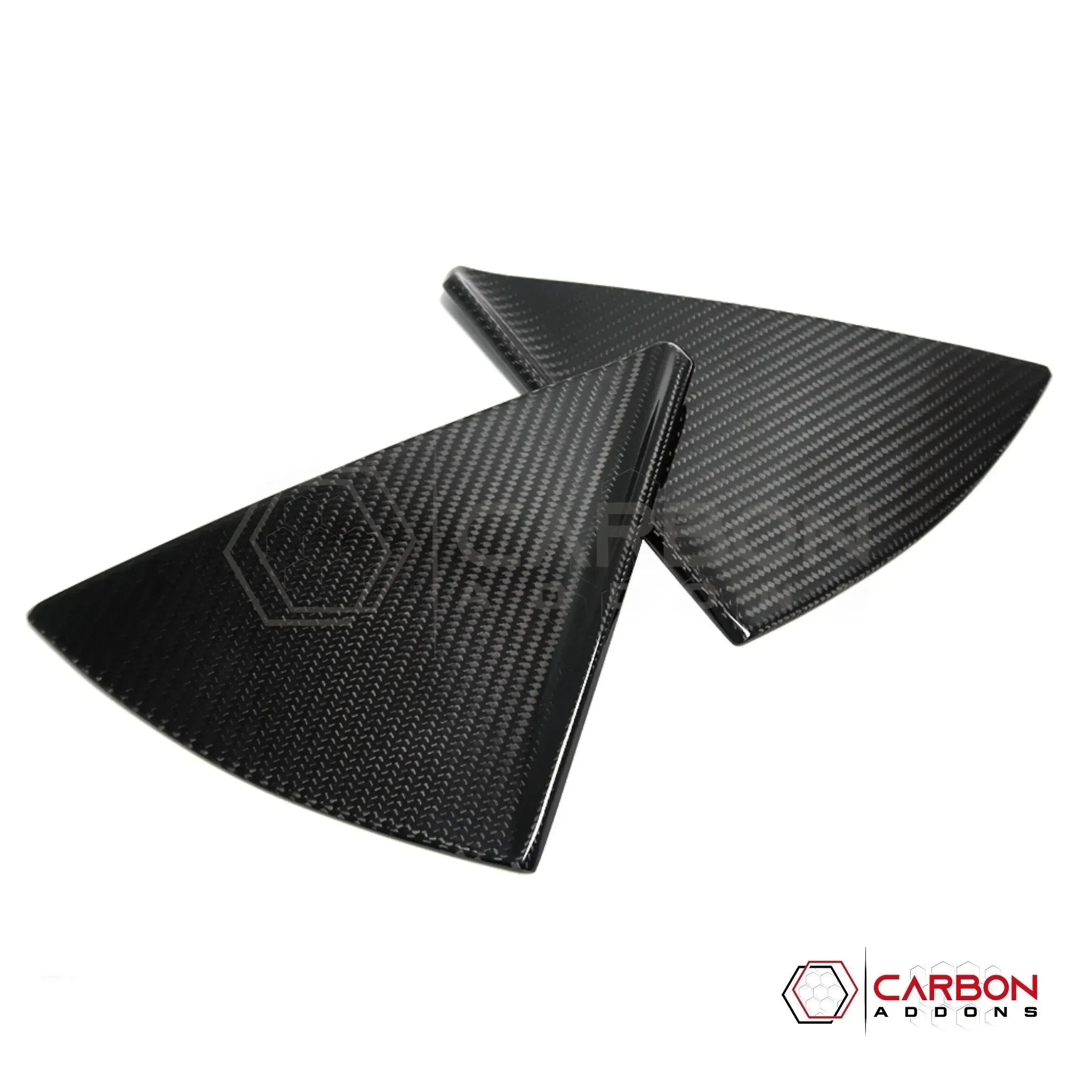 C8 Corvette Convertible Carbon Fiber B-Pillar Trim Covers | Exterior Upgrade (2020–2027)