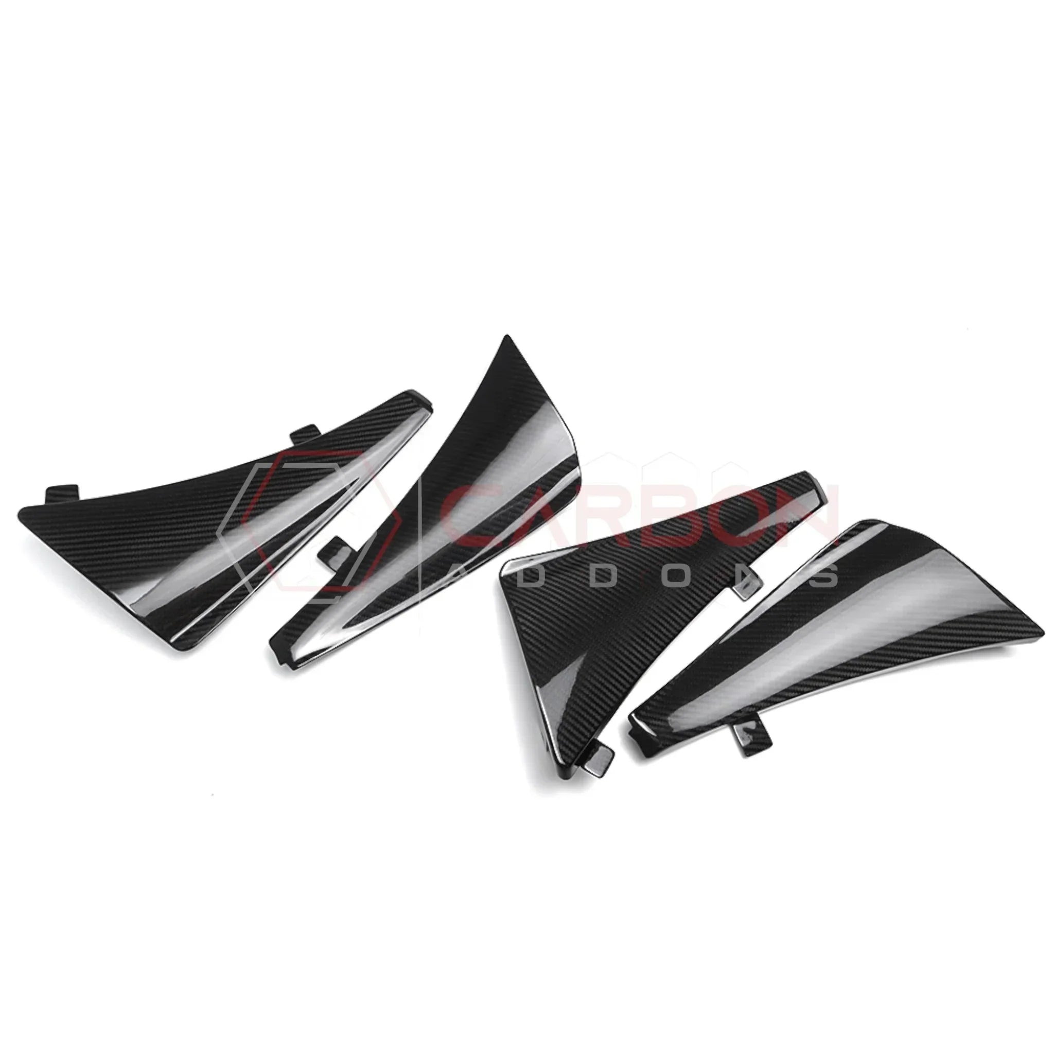 C8 Corvette Extended Mud Splash Guards | Carbon Fiber