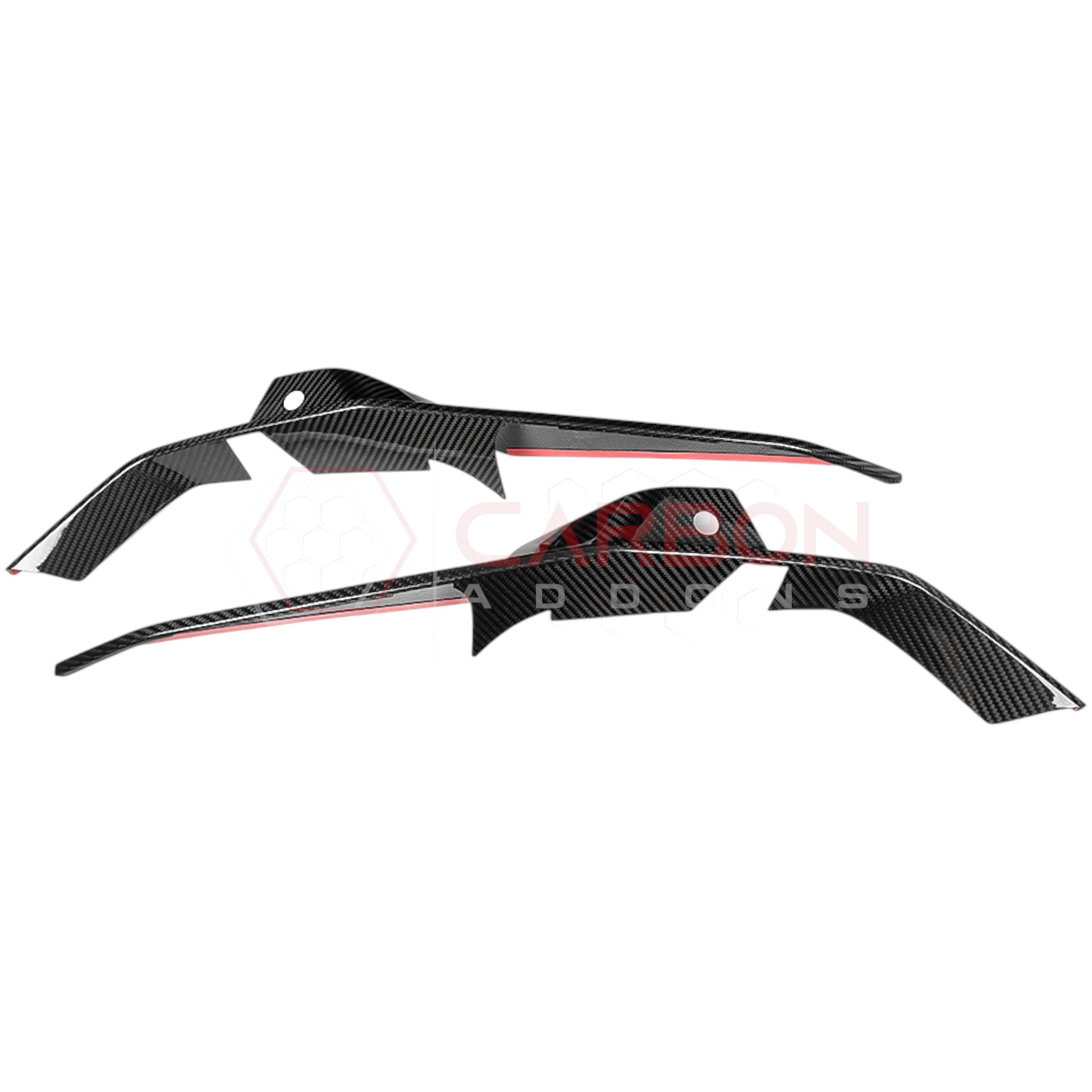 C8 Z06 Corvette Real Carbon Fiber Front Bumper Grill Trim Covers
