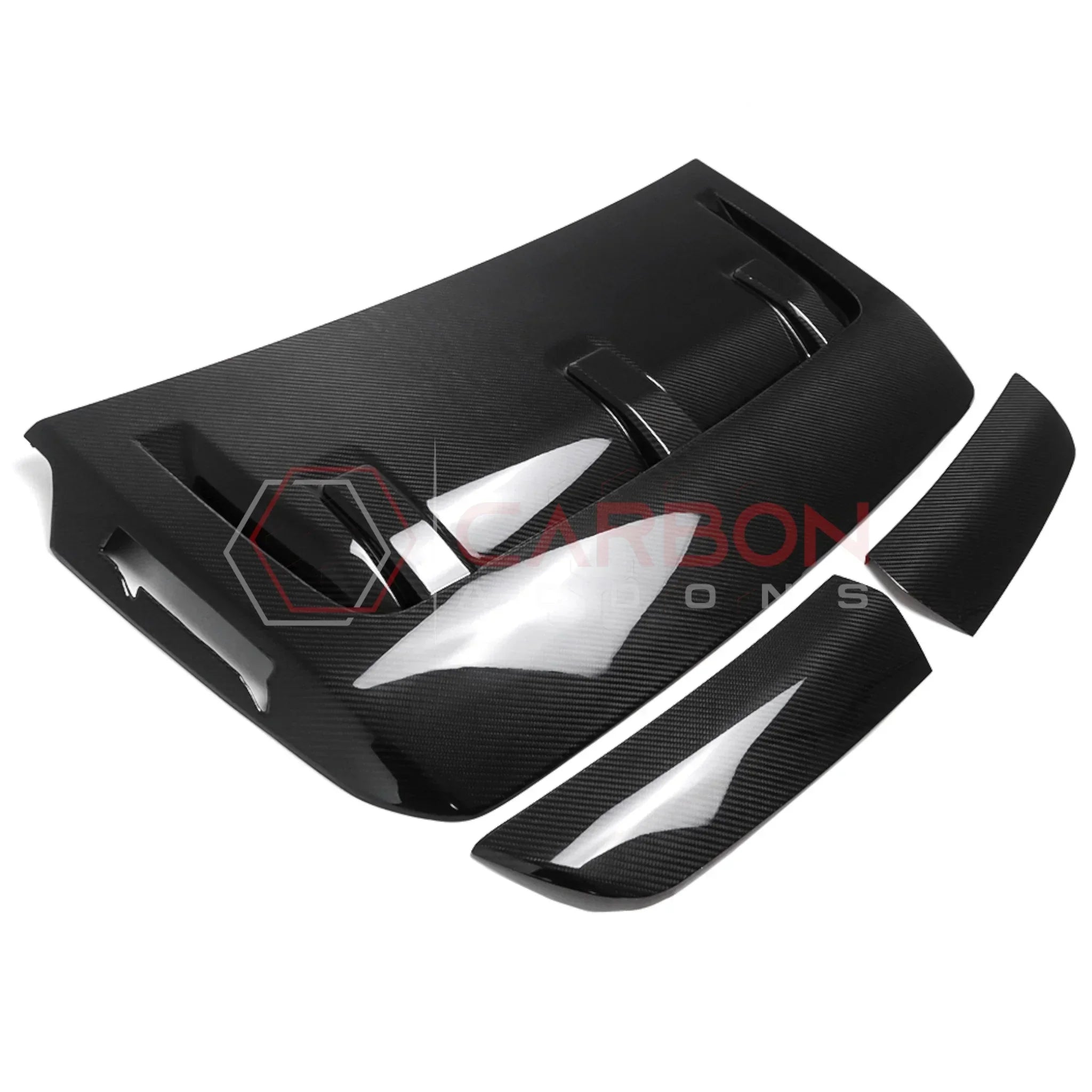 Real Carbon Fiber Hood Vent Cover for 2021+ Ford F-150 Raptor (V6)