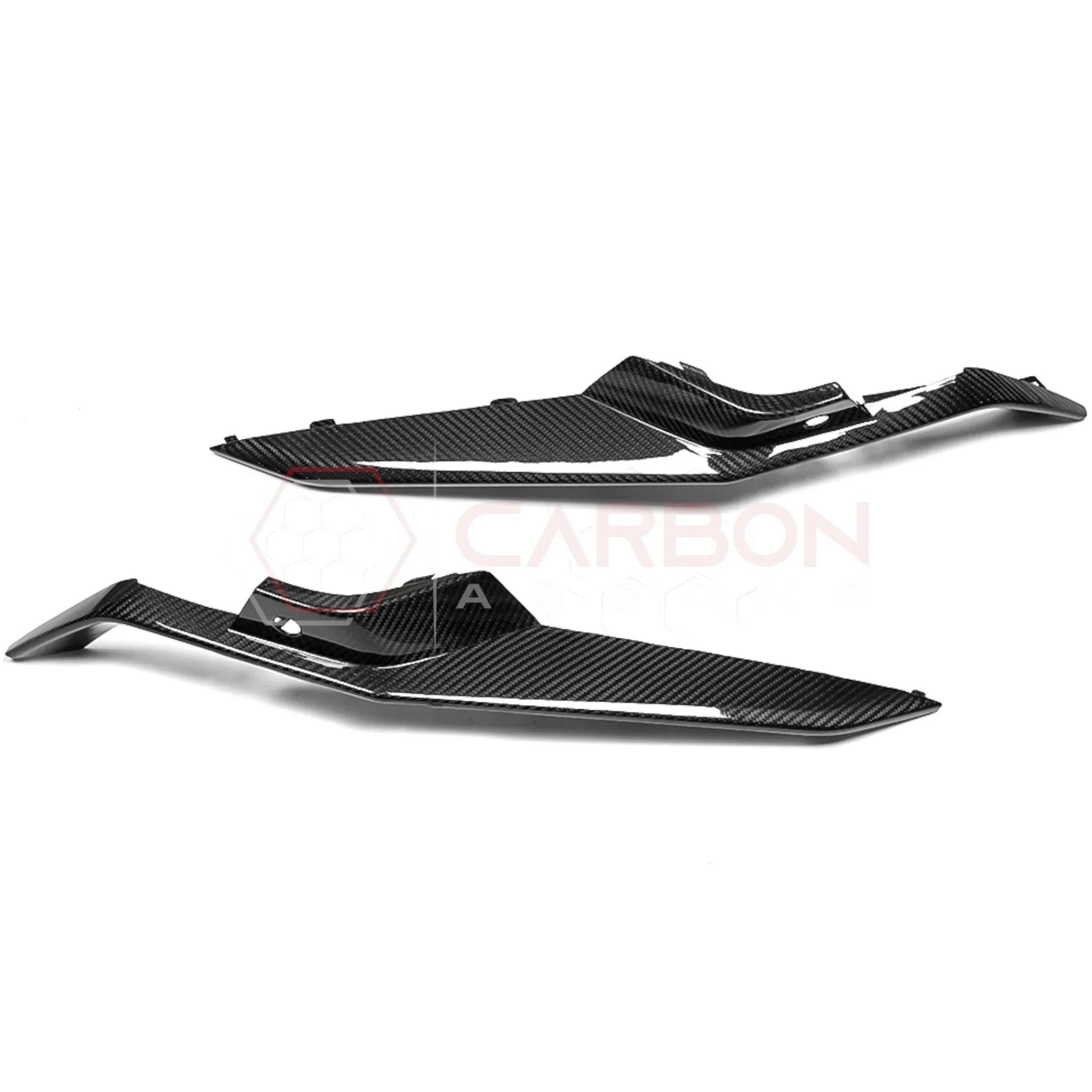C8 Corvette Z06 Real Carbon Fiber Front Bumper Grille Trims | Cover or Direct Replacement (2023+)