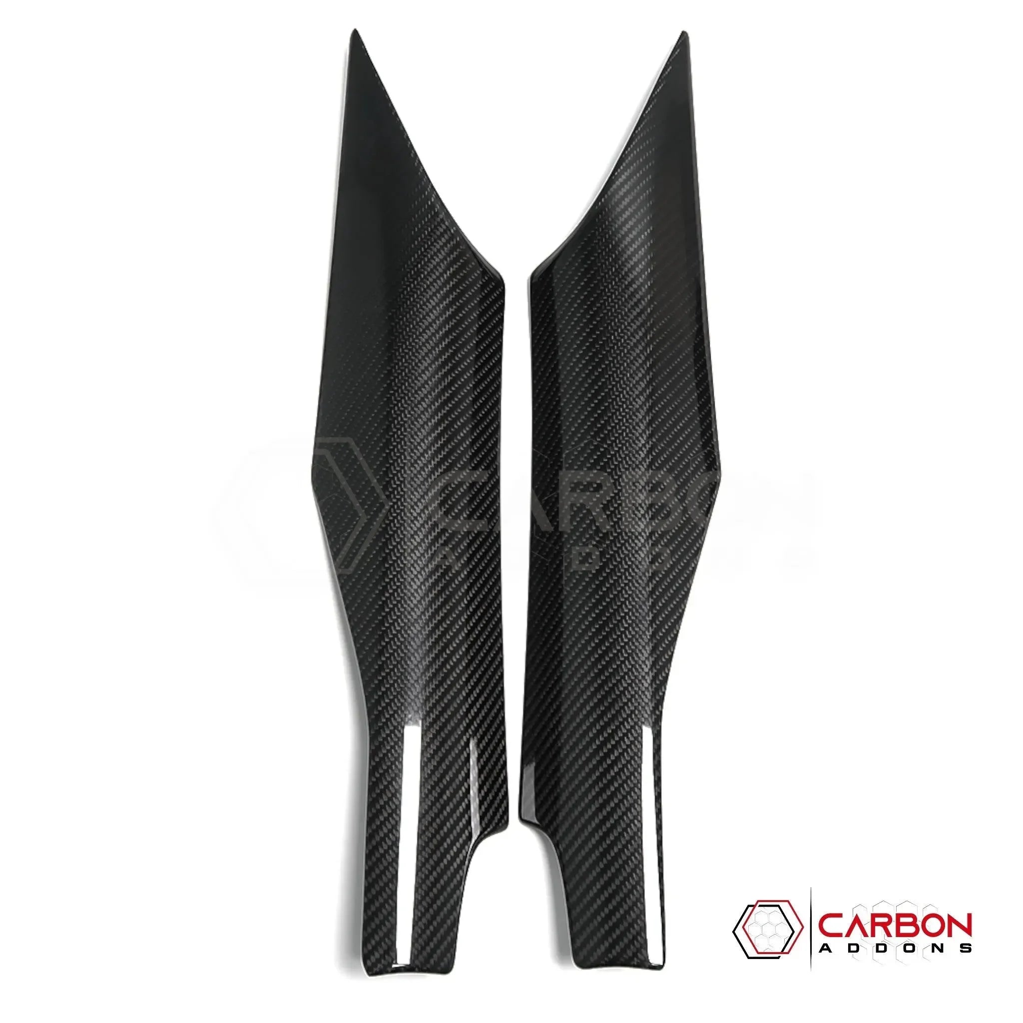 C8 Corvette Real Carbon Fiber Door Speaker Upper Trim Covers | Interior Upgrade (2020–2025)