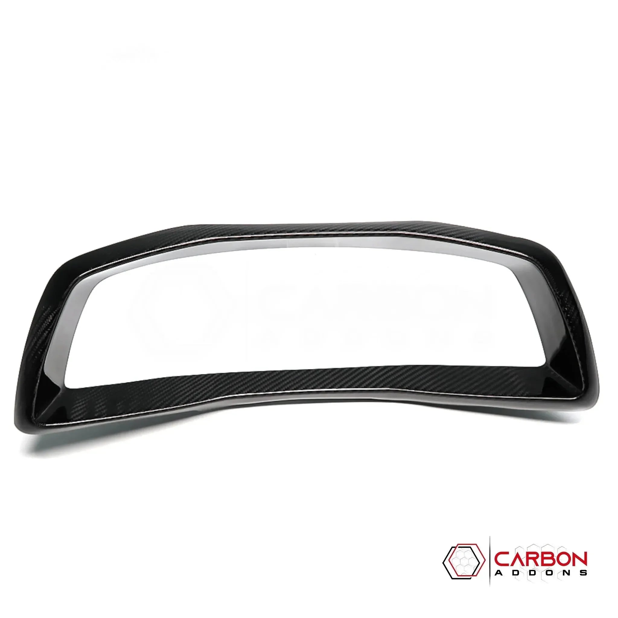 C8 Corvette Real Carbon Fiber Gauge Cluster Trim Cover | Interior Overlay (2020–2025)