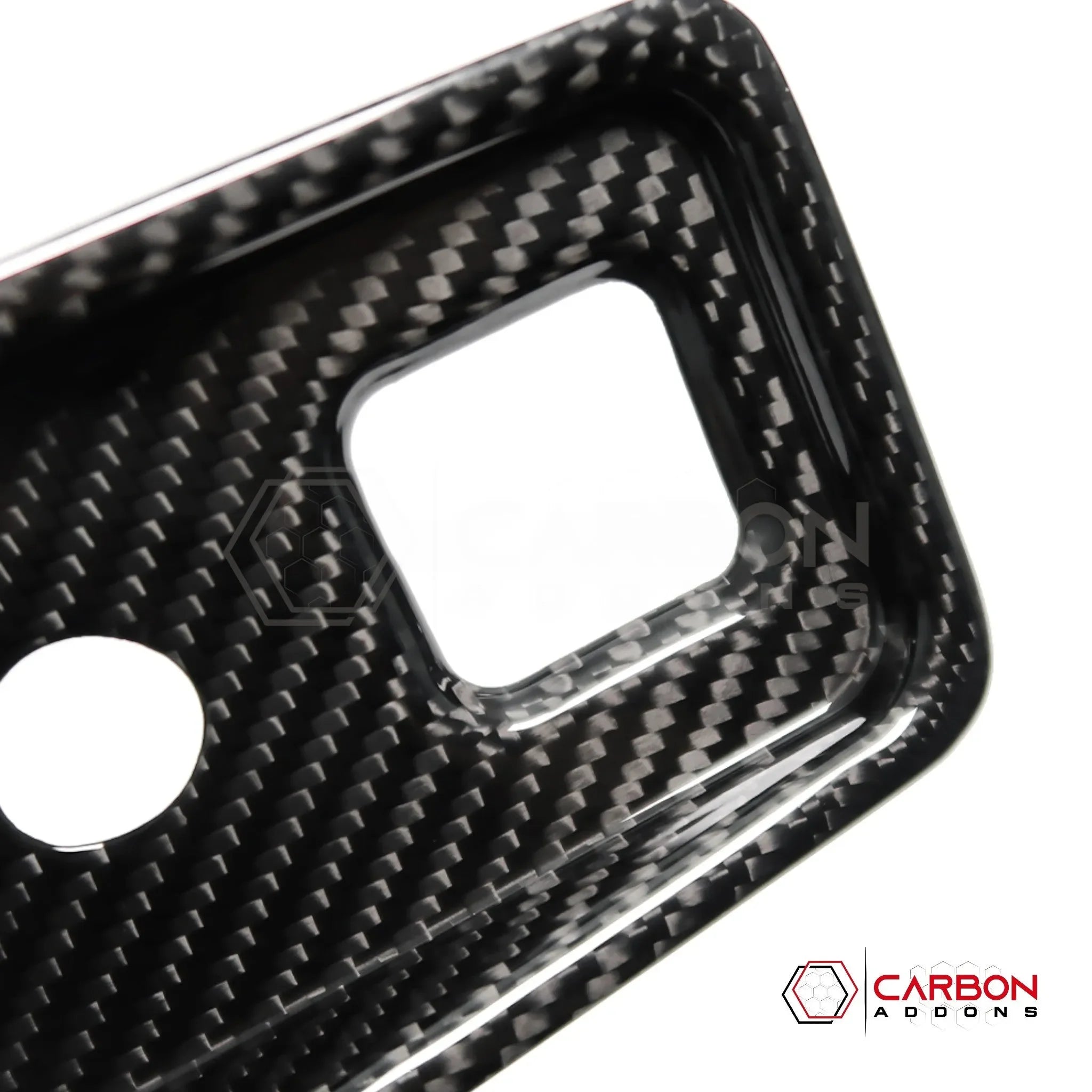 C8 Corvette Carbon Fiber Parking Brake / HUD Button Control Trim Cover (2020–2027)