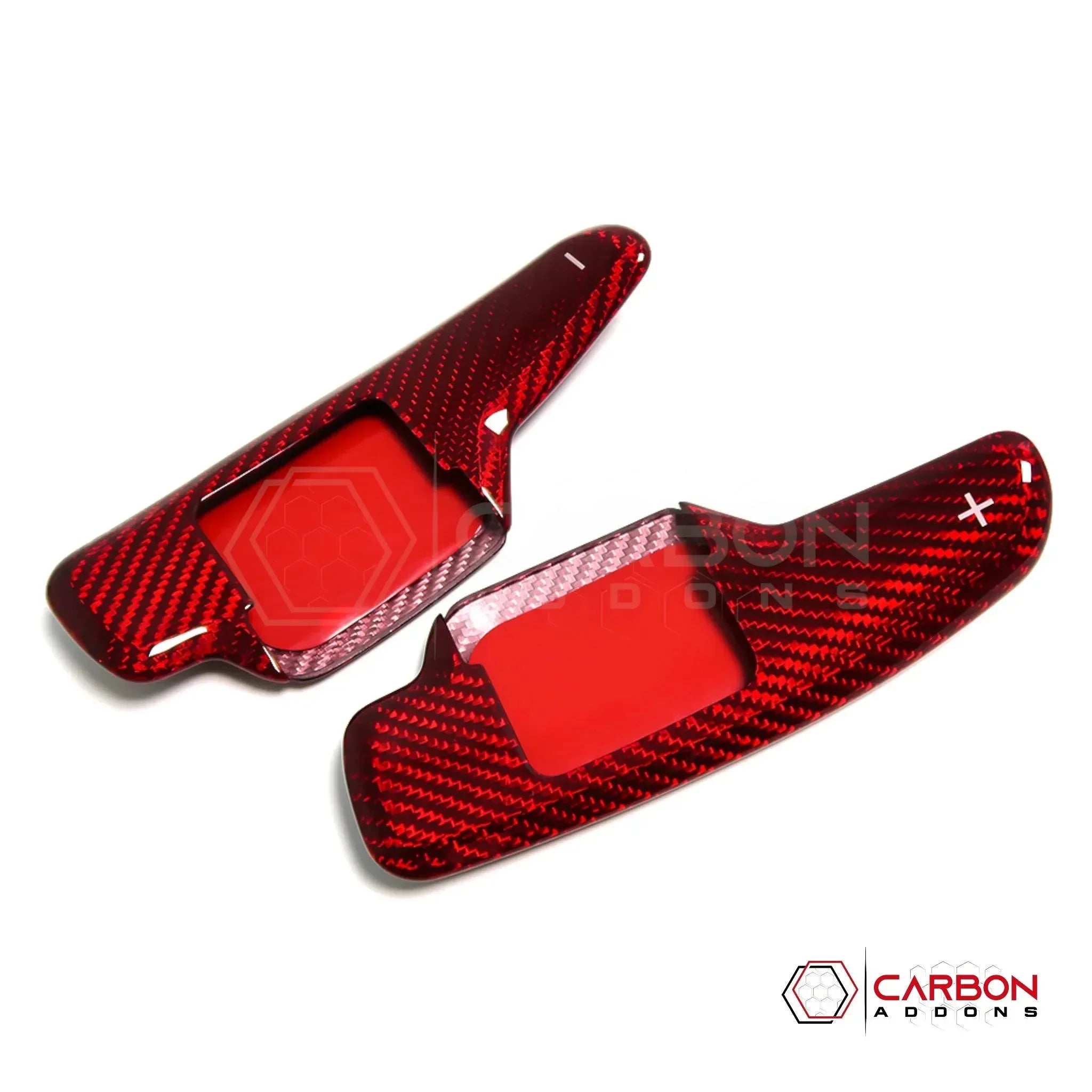 C8 Corvette Real Carbon Fiber Paddle Shifter Covers | Interior Upgrade (2020–2027)