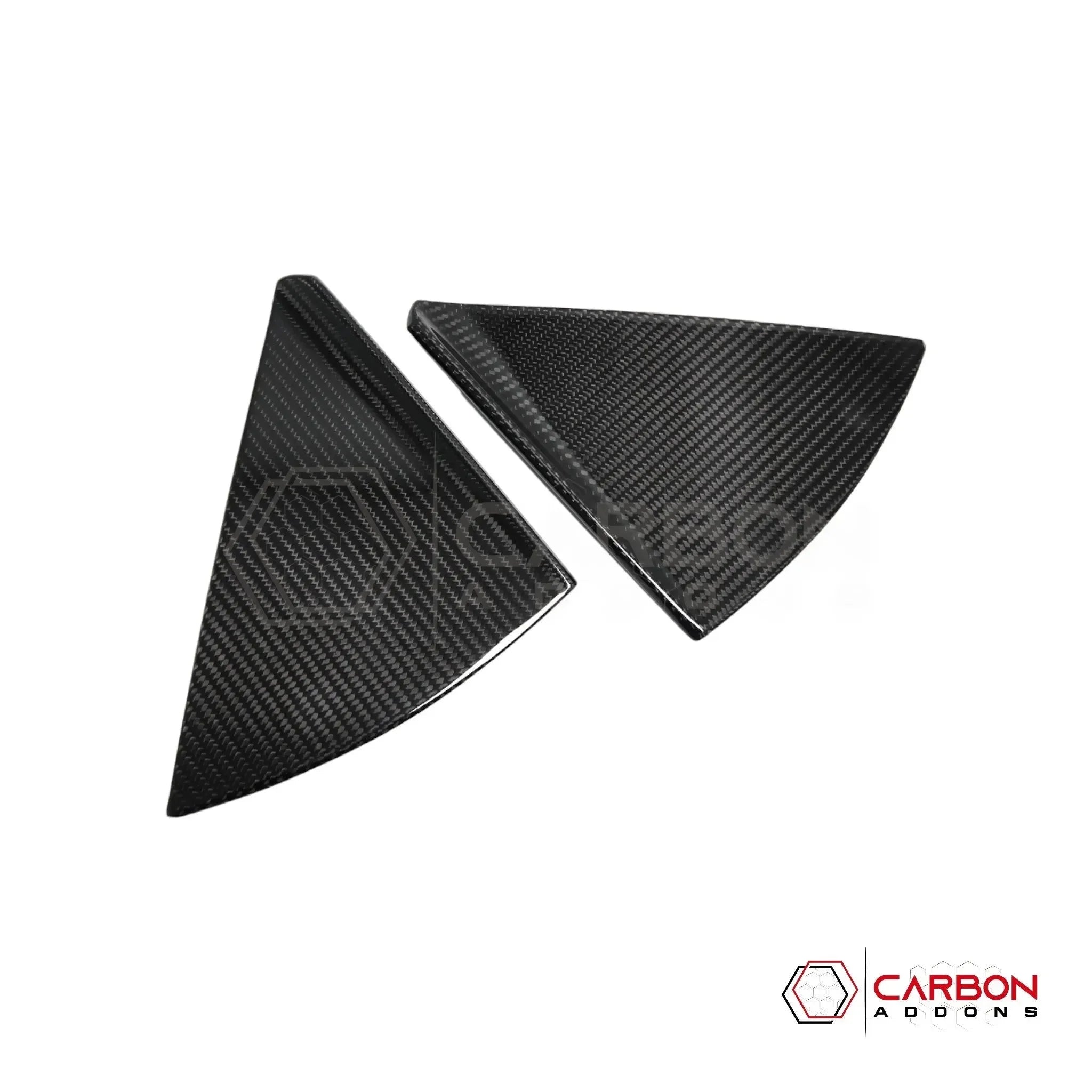 C8 Corvette Convertible Carbon Fiber B-Pillar Trim Covers | Exterior Upgrade (2020–2027)