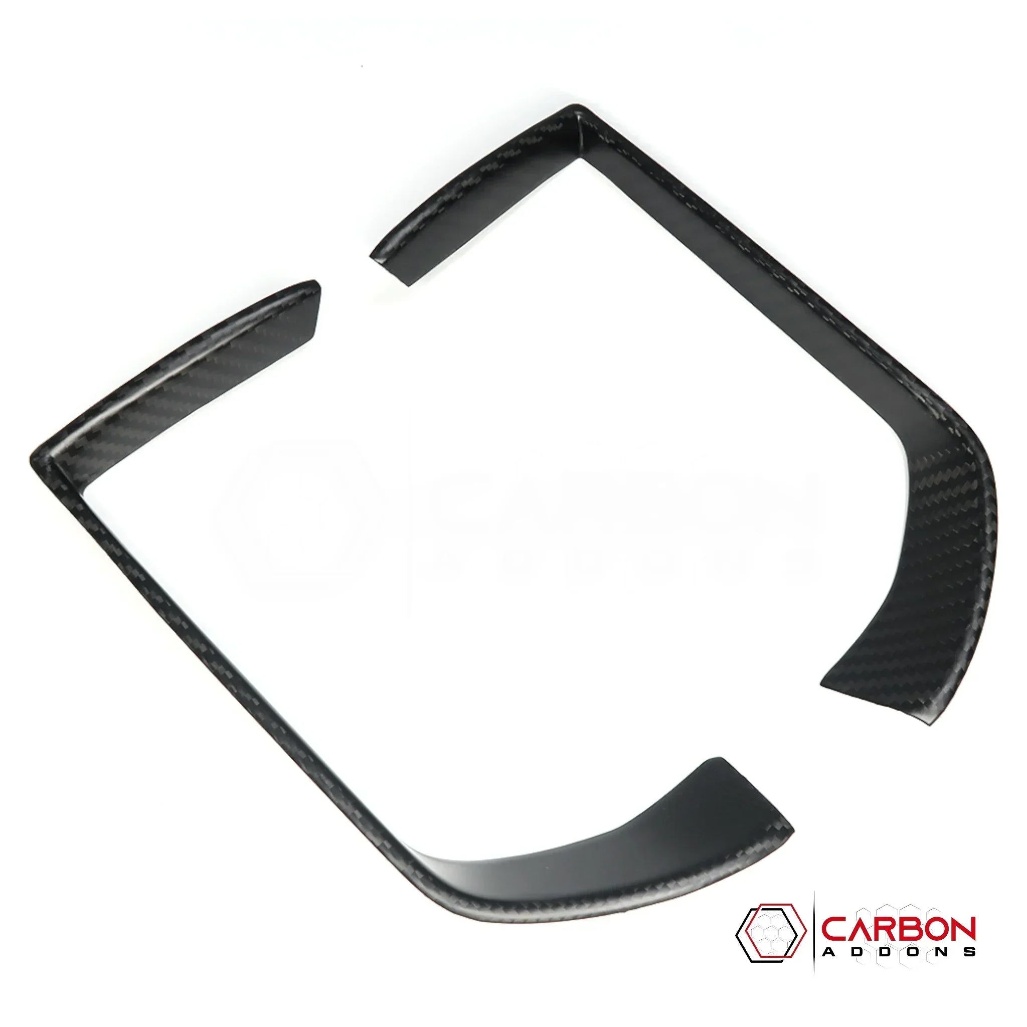 2019+ RAM 1500/TRX/RHO Infotainment Screen AC Vent Trim Hard Carbon Fiber Cover