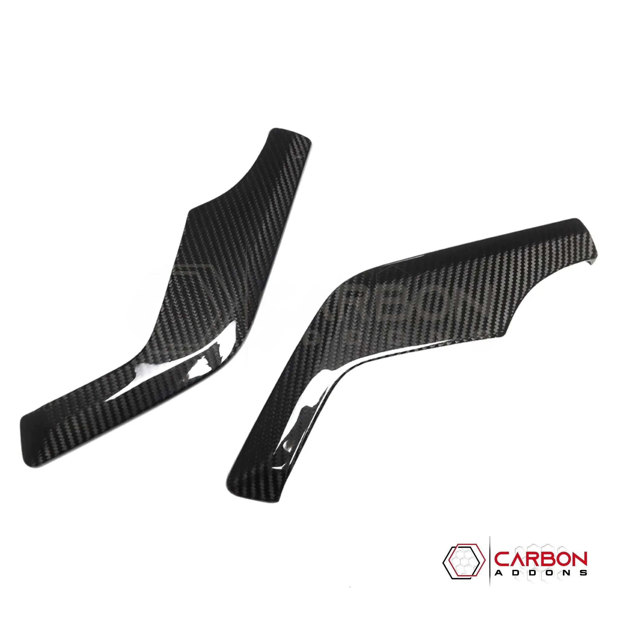C8 Corvette Real Carbon Fiber Dashboard Speaker Trim Covers | Interior Overlay (2020–2025)