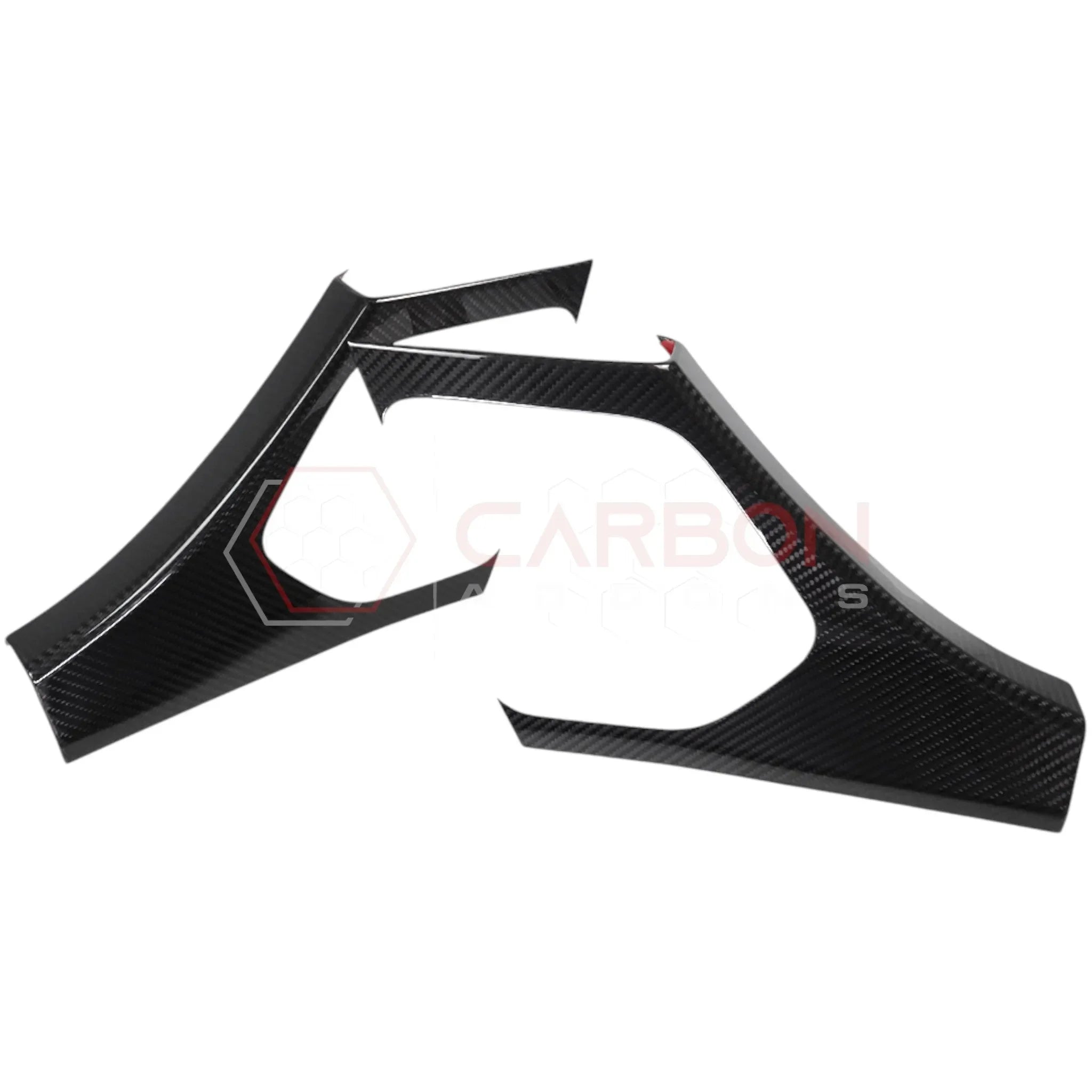 C8 Corvette Real Carbon Fiber Rear Door Sill Panel Covers | Interior Upgrade (2020-2027)