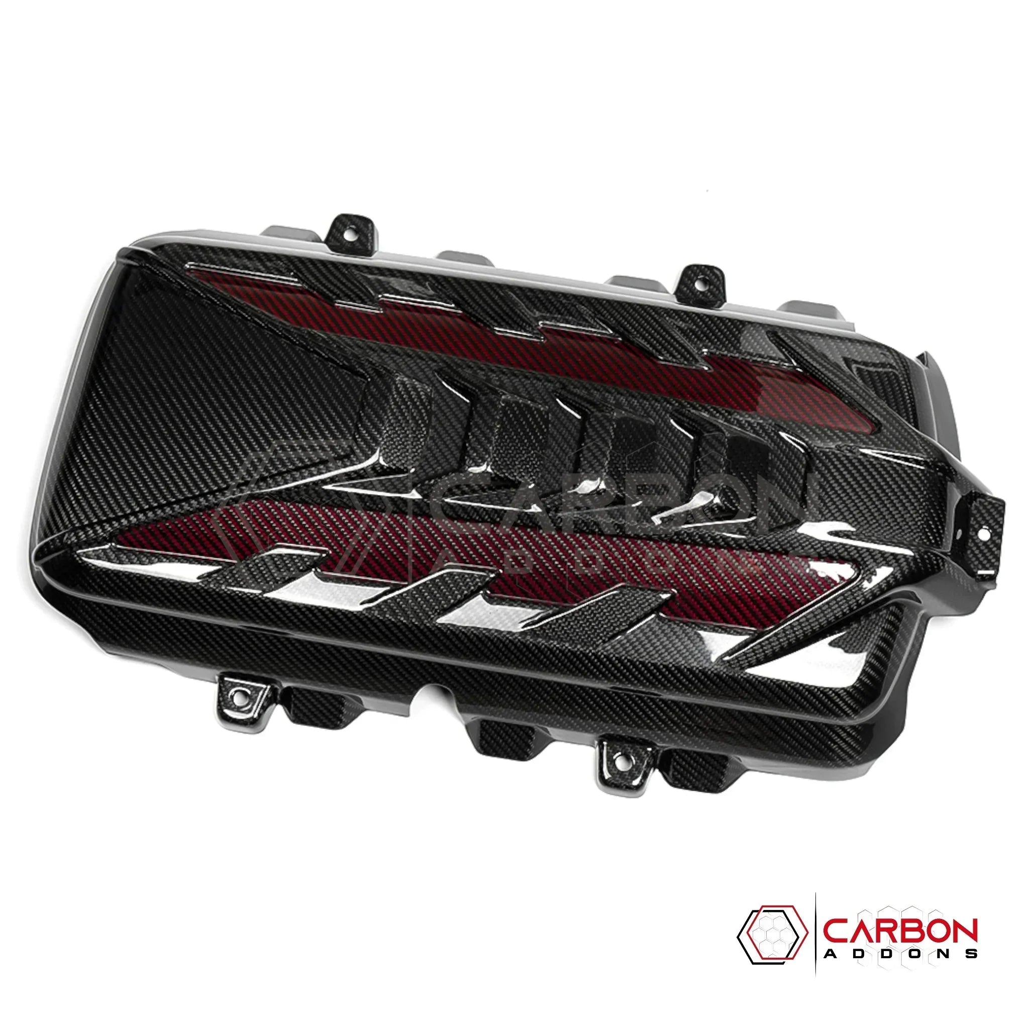 C8 Corvette Stingray Carbon Fiber Engine Cover | Direct OEM Replacement (2020–2027)