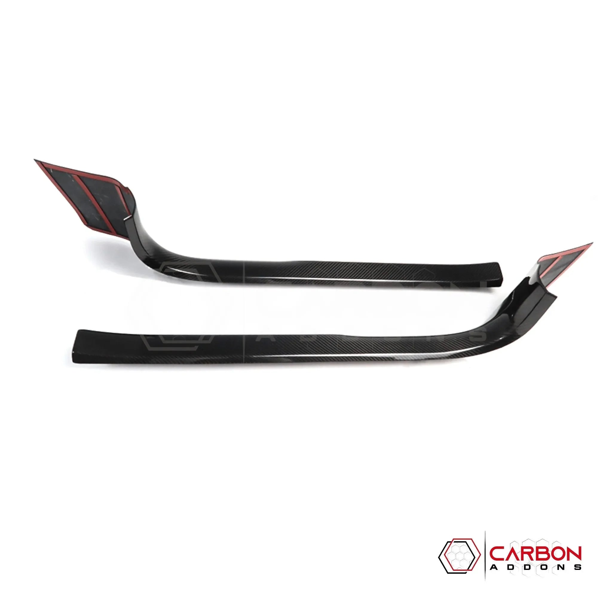 C8 Corvette Real Carbon Fiber Inner Door Sill Panel Covers | Interior Overlay (2020–2027)