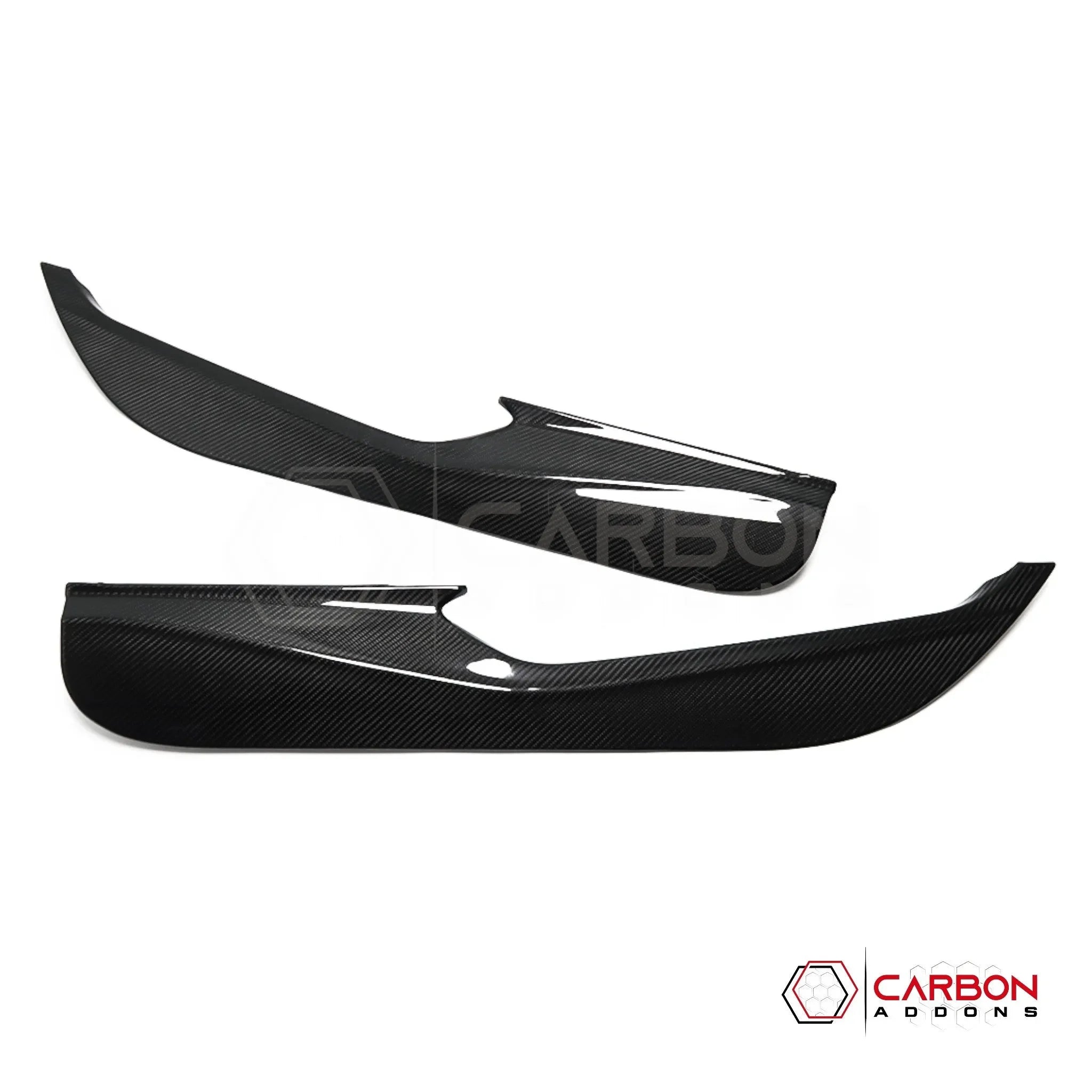 C8 Corvette Real Carbon Fiber Door Kick Panel Covers | Interior Overlay (2020–2027)