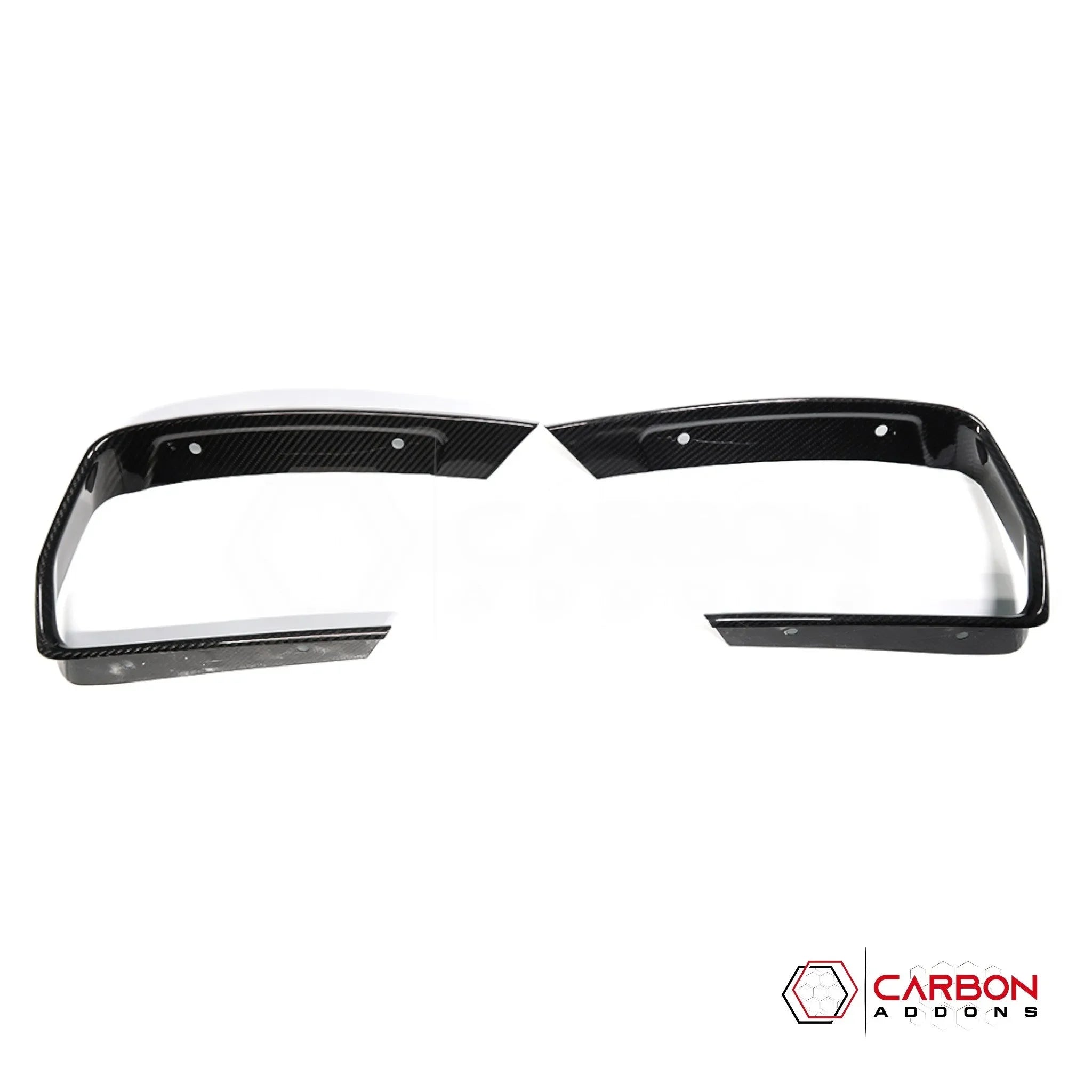 C8 Corvette Carbon Fiber Rear Bumper Exhaust Surround Trim Cover | 2020-2027