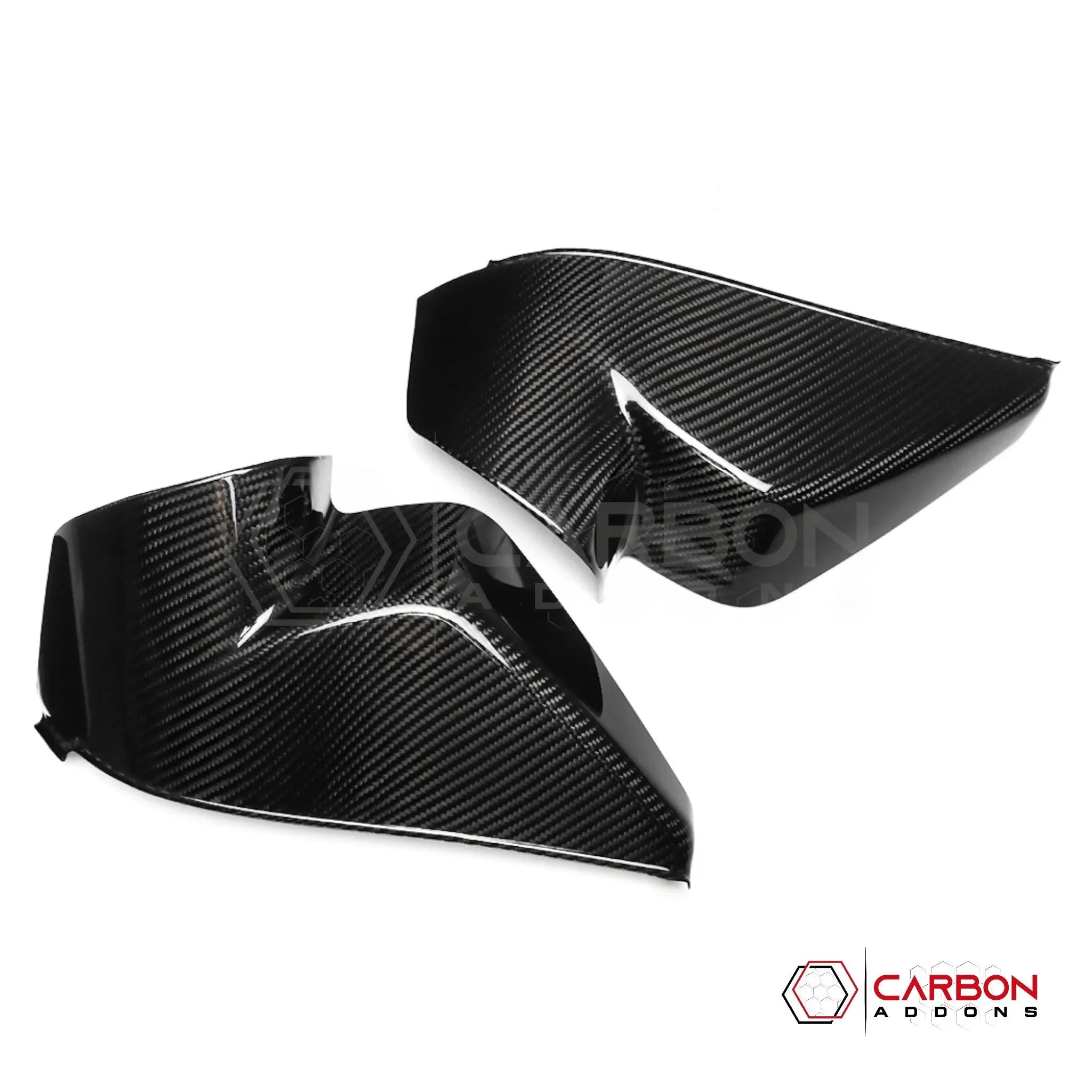 C8 Corvette Real Carbon Fiber Dashboard Door Sill Covers | Interior Overlay (2020–2027)