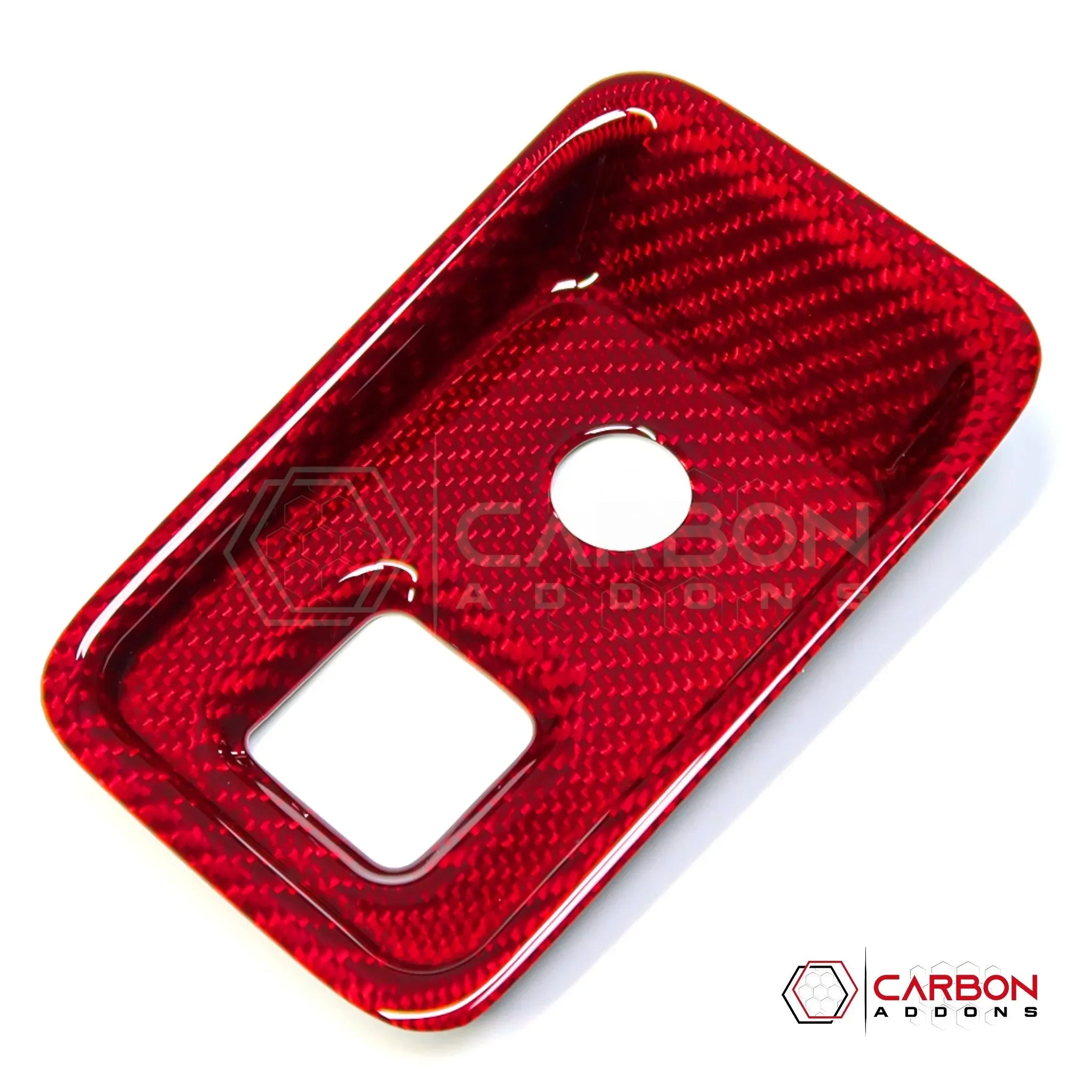 C8 Corvette Carbon Fiber Parking Brake / HUD Button Control Trim Cover (2020–2027)