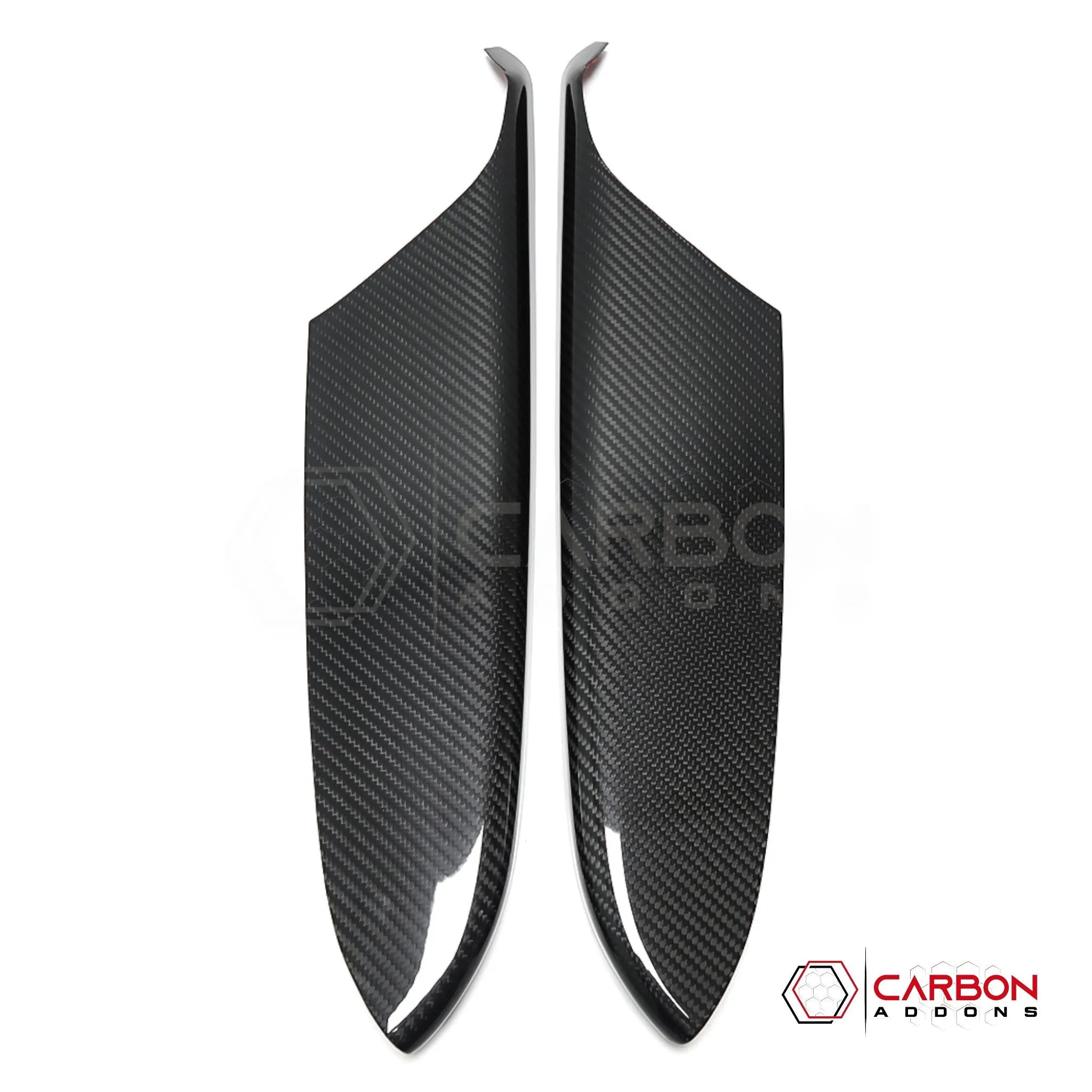 C8 Corvette Real Carbon Fiber Door Panel Armrest Covers | Interior Overlay (2020–2026)