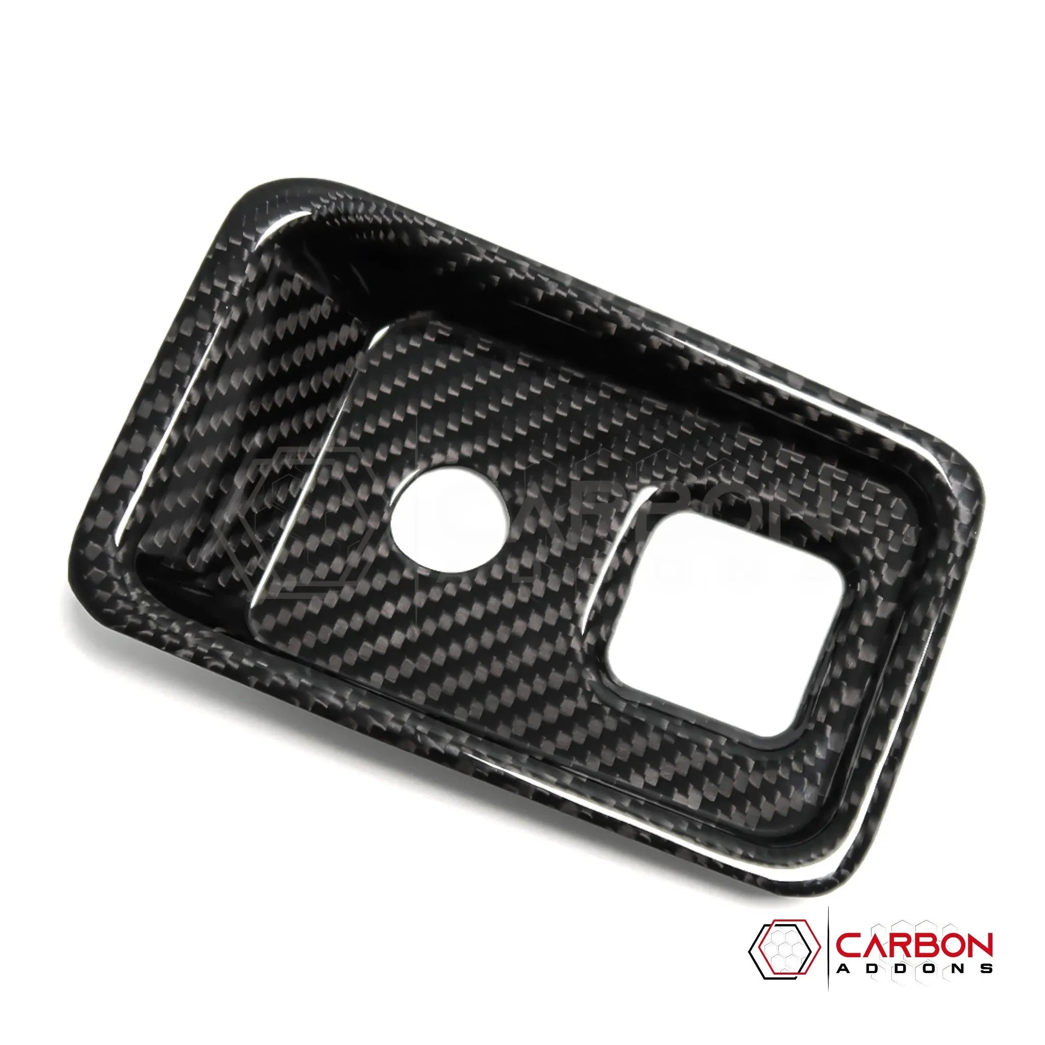 C8 Corvette Carbon Fiber Parking Brake / HUD Button Control Trim Cover (2020–2027)