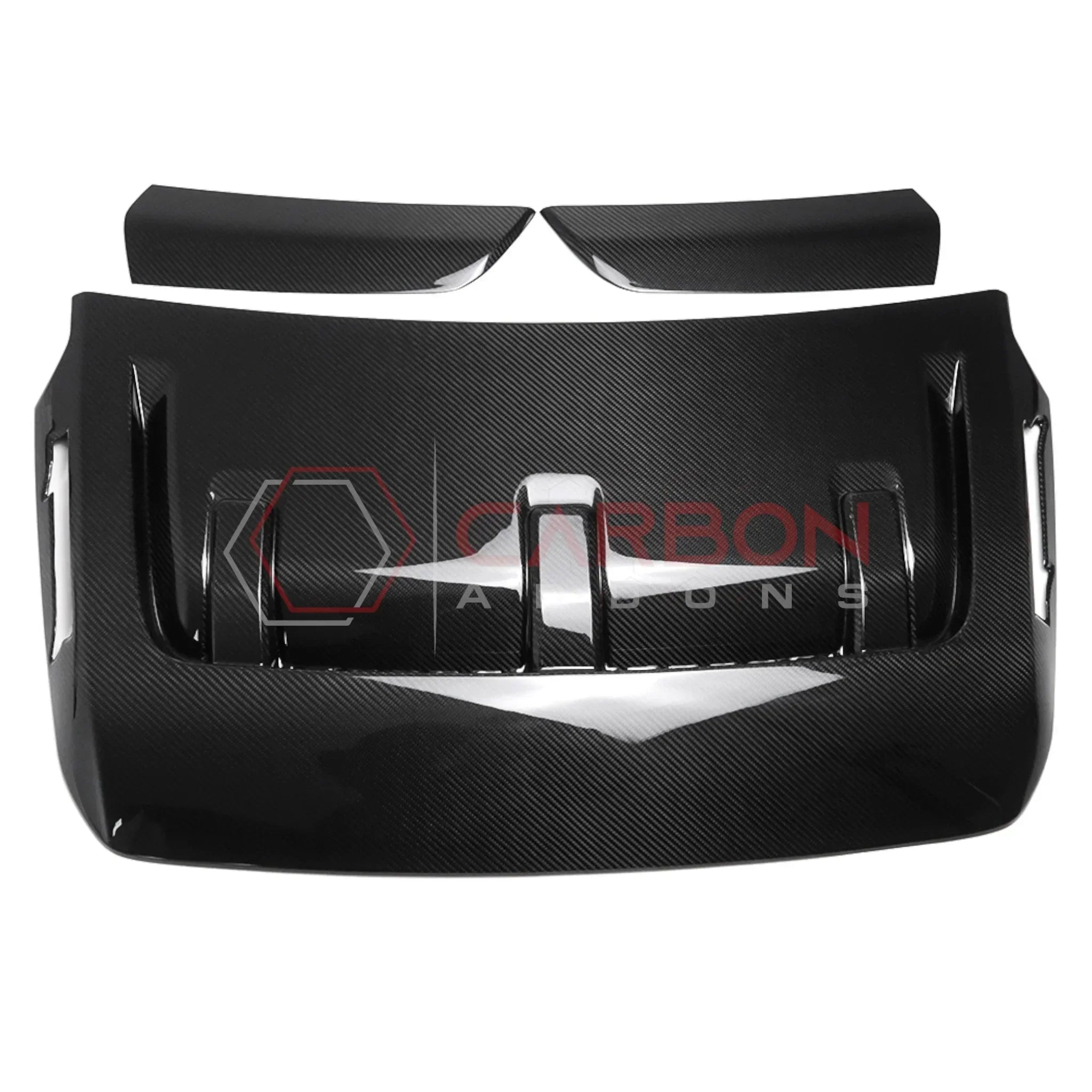 Real Carbon Fiber Hood Vent Cover for 2021+ Ford F-150 Raptor (V6)