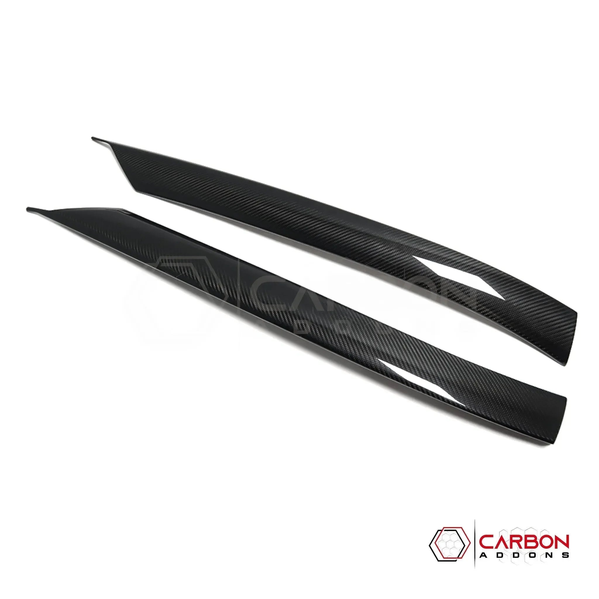 C8 Corvette Carbon Fiber A-Pillar Exterior Covers | Exterior Upgrade (2020-2027)