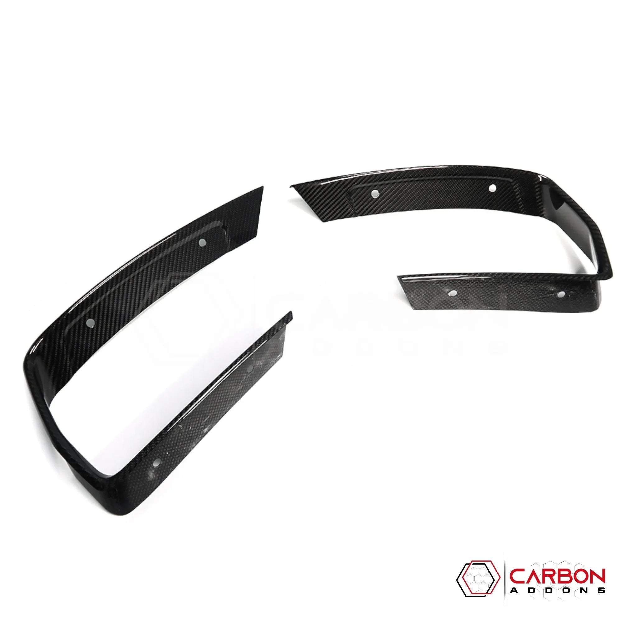 C8 Corvette Carbon Fiber Rear Bumper Exhaust Surround Trim Cover | 2020-2027