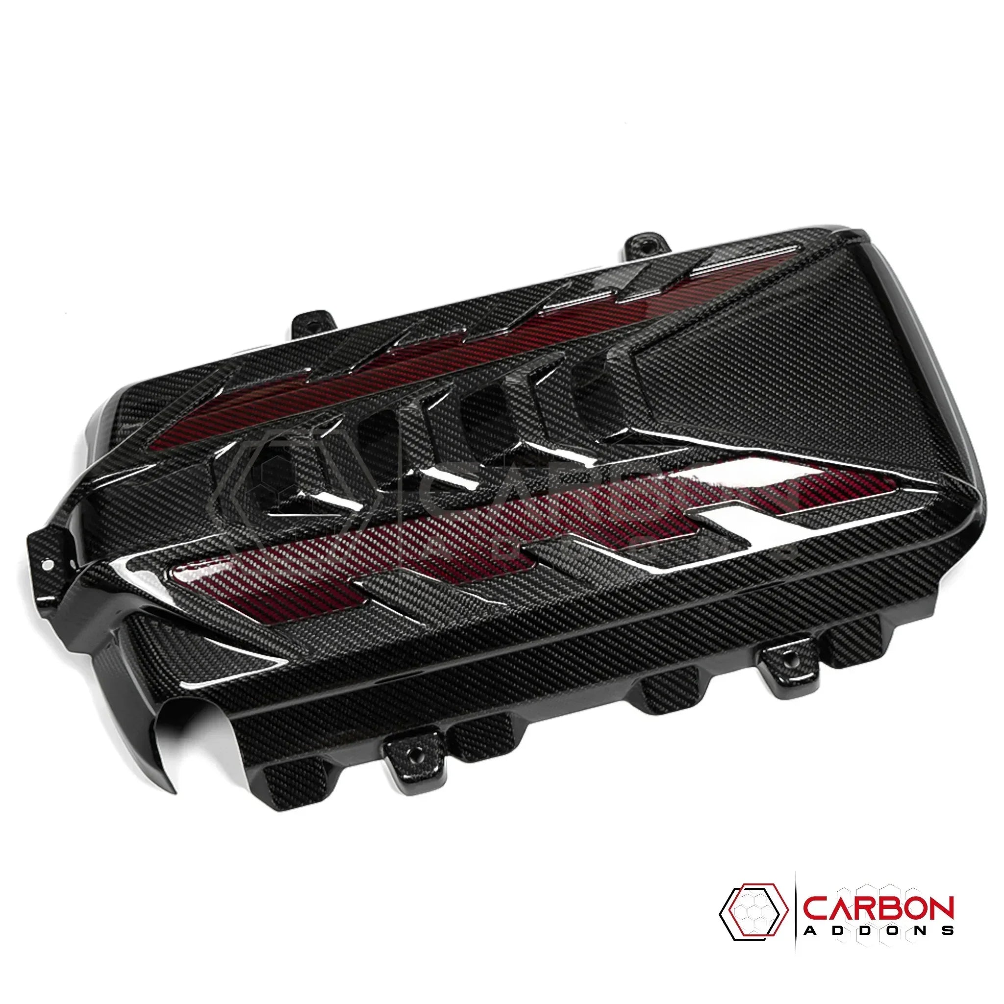 C8 Corvette Stingray Carbon Fiber Engine Cover | Direct OEM Replacement (2020–2027)