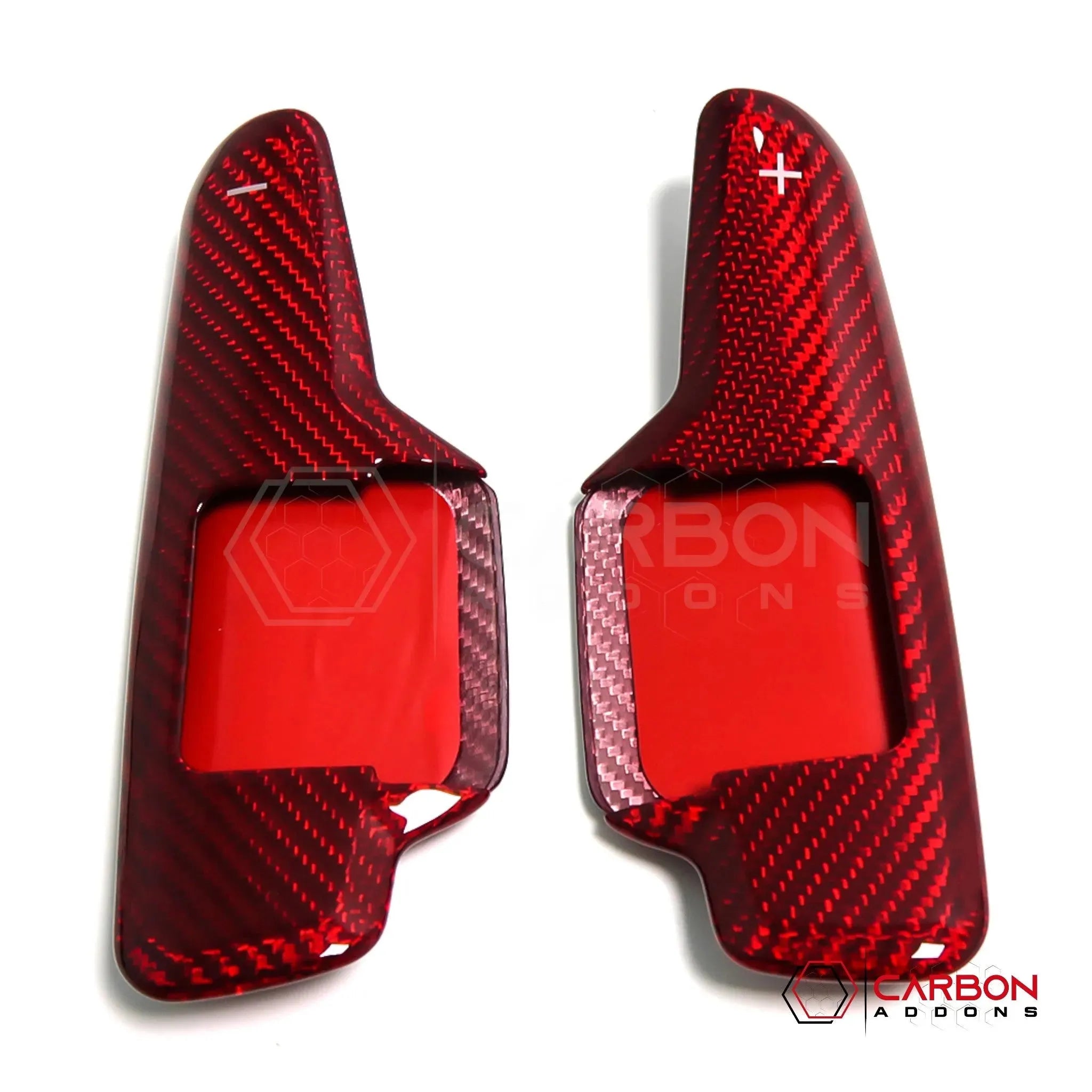 C8 Corvette Real Carbon Fiber Paddle Shifter Covers | Interior Upgrade (2020–2026)