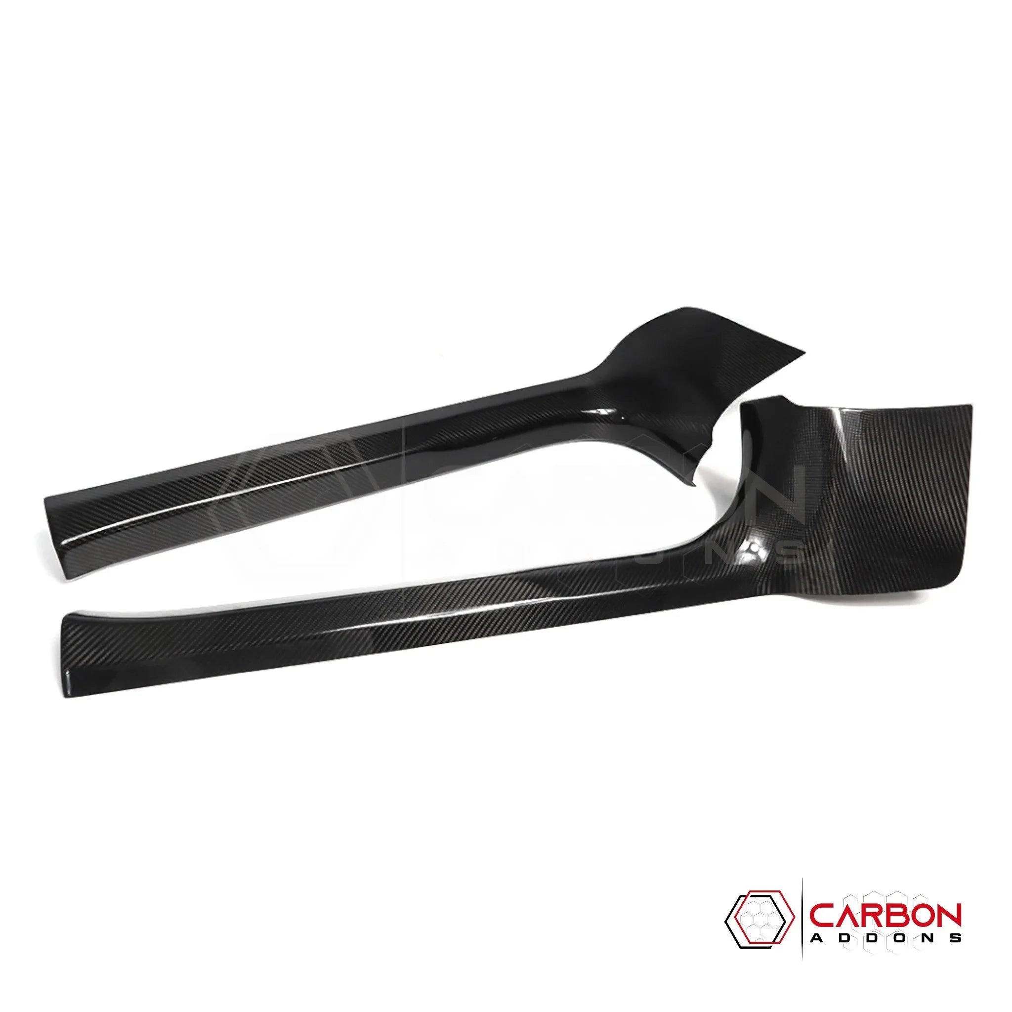 C8 Corvette Real Carbon Fiber Inner Door Sill Panel Covers | Interior Overlay (2020–2027)