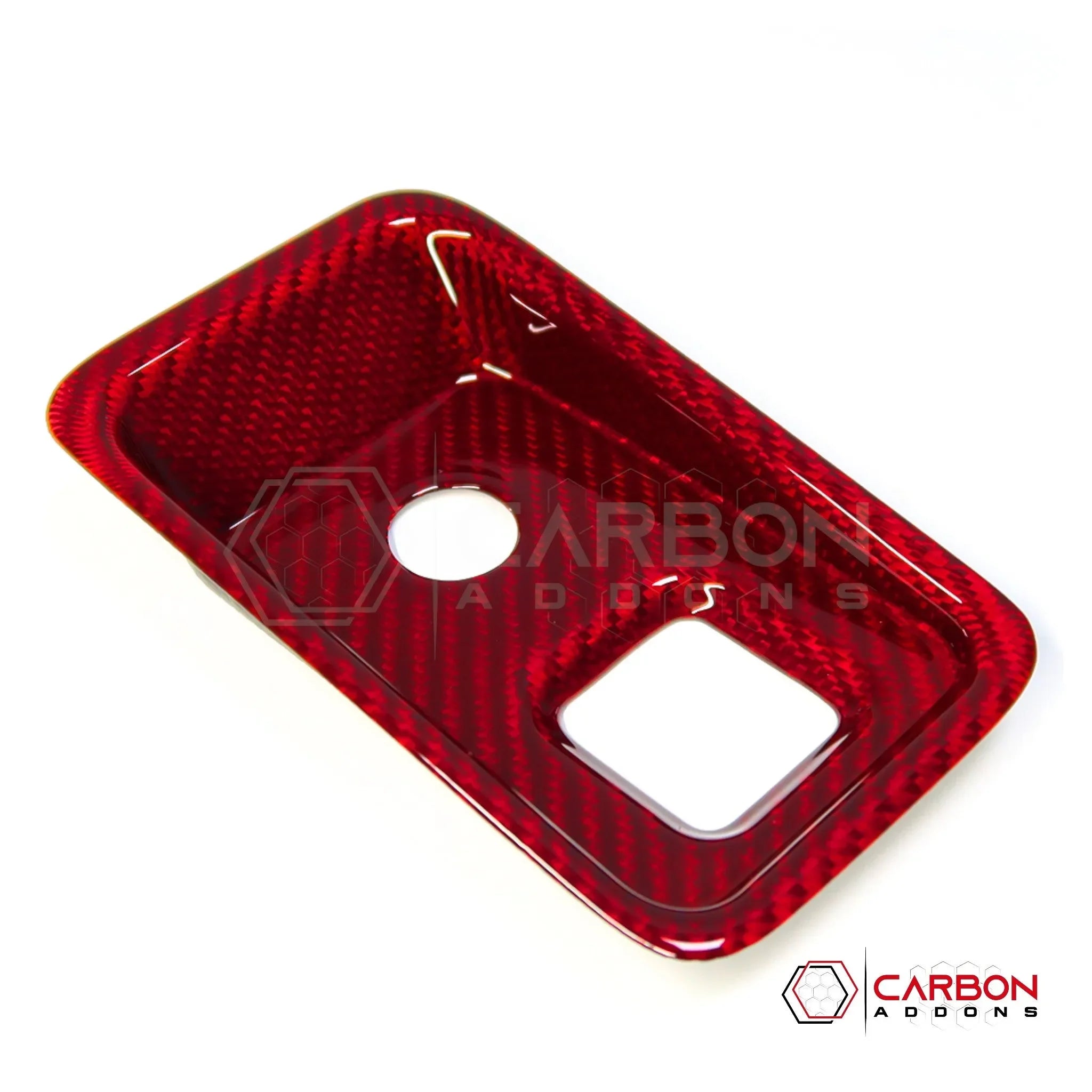 C8 Corvette Carbon Fiber Parking Brake / HUD Button Control Trim Cover (2020–2027)