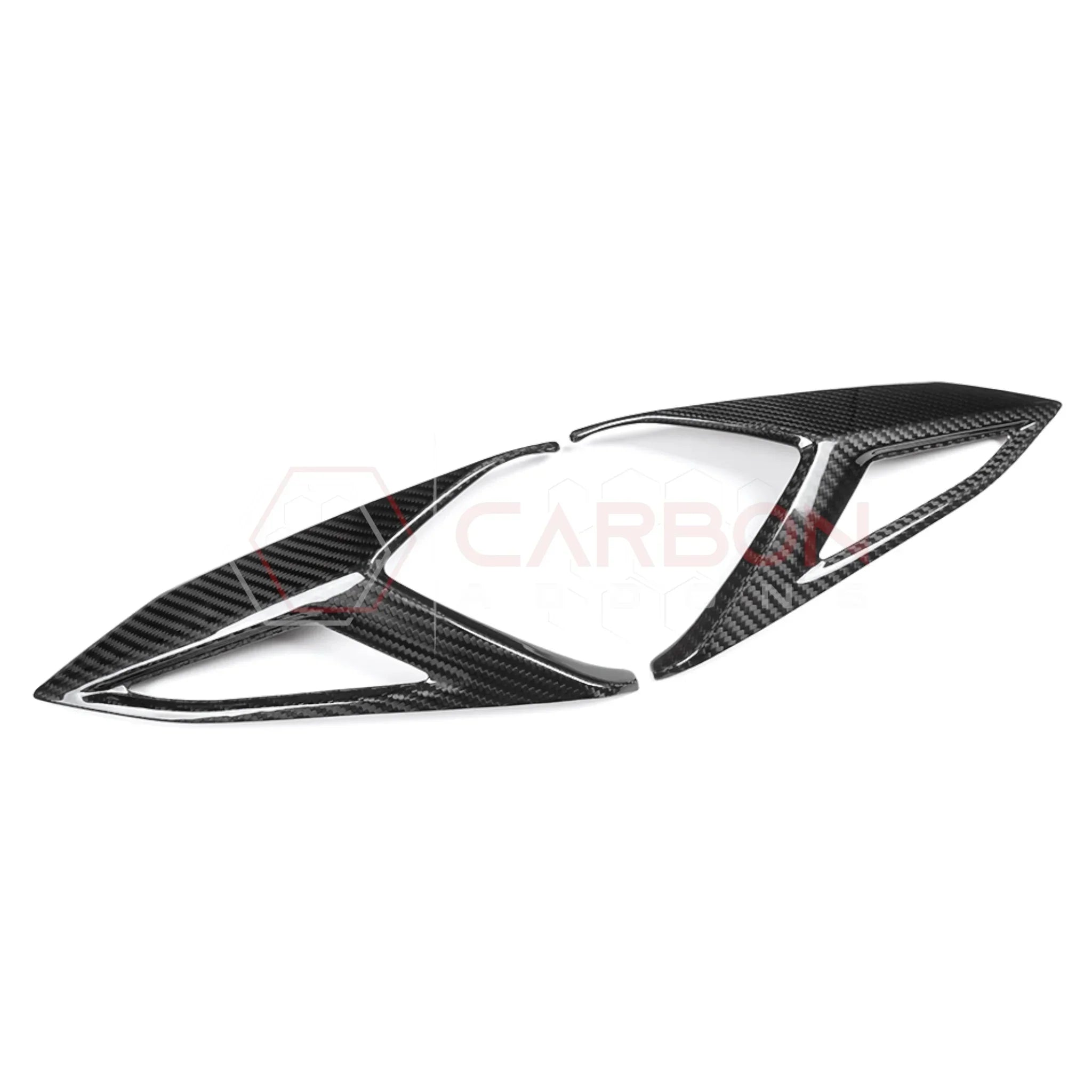 C8 Corvette Rear Taillight Side Lamp Frame Cover – Real Dry Carbon Fiber (2020–2027 Stingray, Z51, Z06, ZR1, HTC & Coupe)