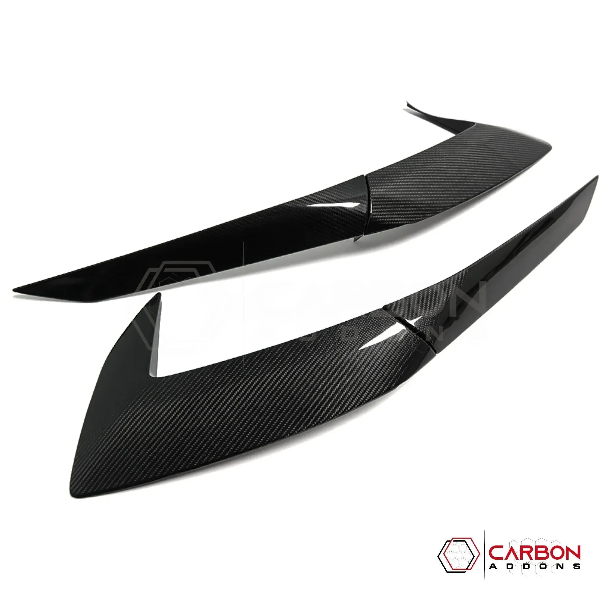 C8 Corvette Stingray Carbon Fiber Side Scoop Boomerang Trim Covers | Exterior Upgrade (2020–2027)