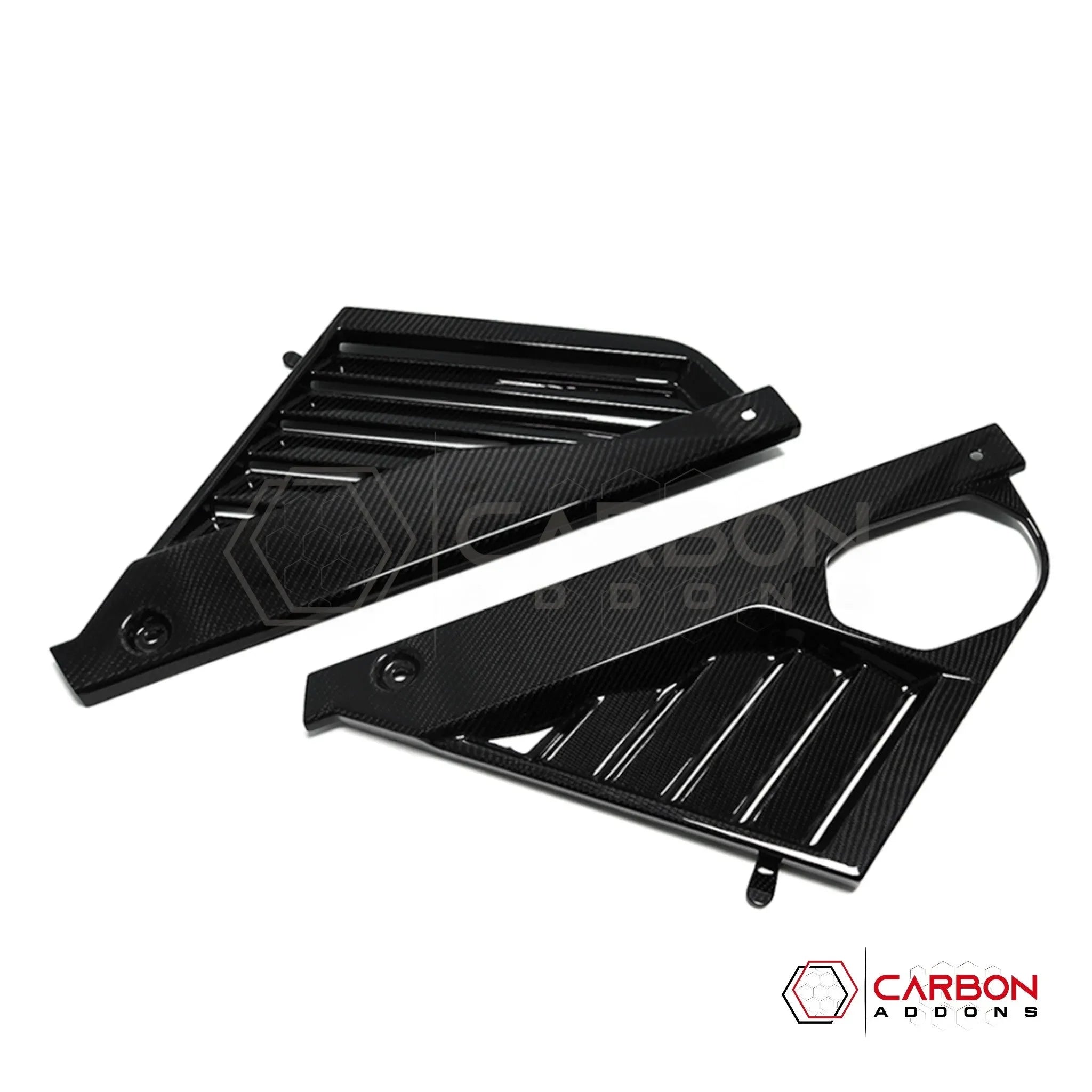 C8 Corvette Real Carbon Fiber Engine Bay Side Panels | Direct Replacement (Stingray & Z06 Coupe)