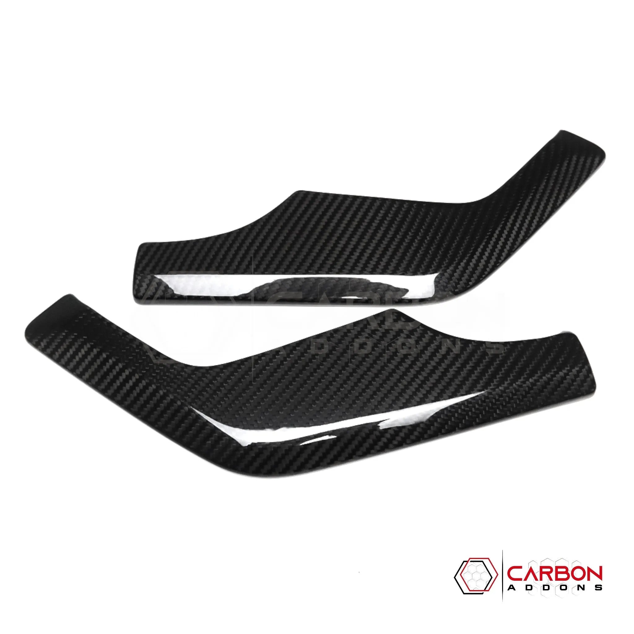 C8 Corvette Real Carbon Fiber Dashboard Speaker Trim Covers | Interior Overlay (2020–2026)