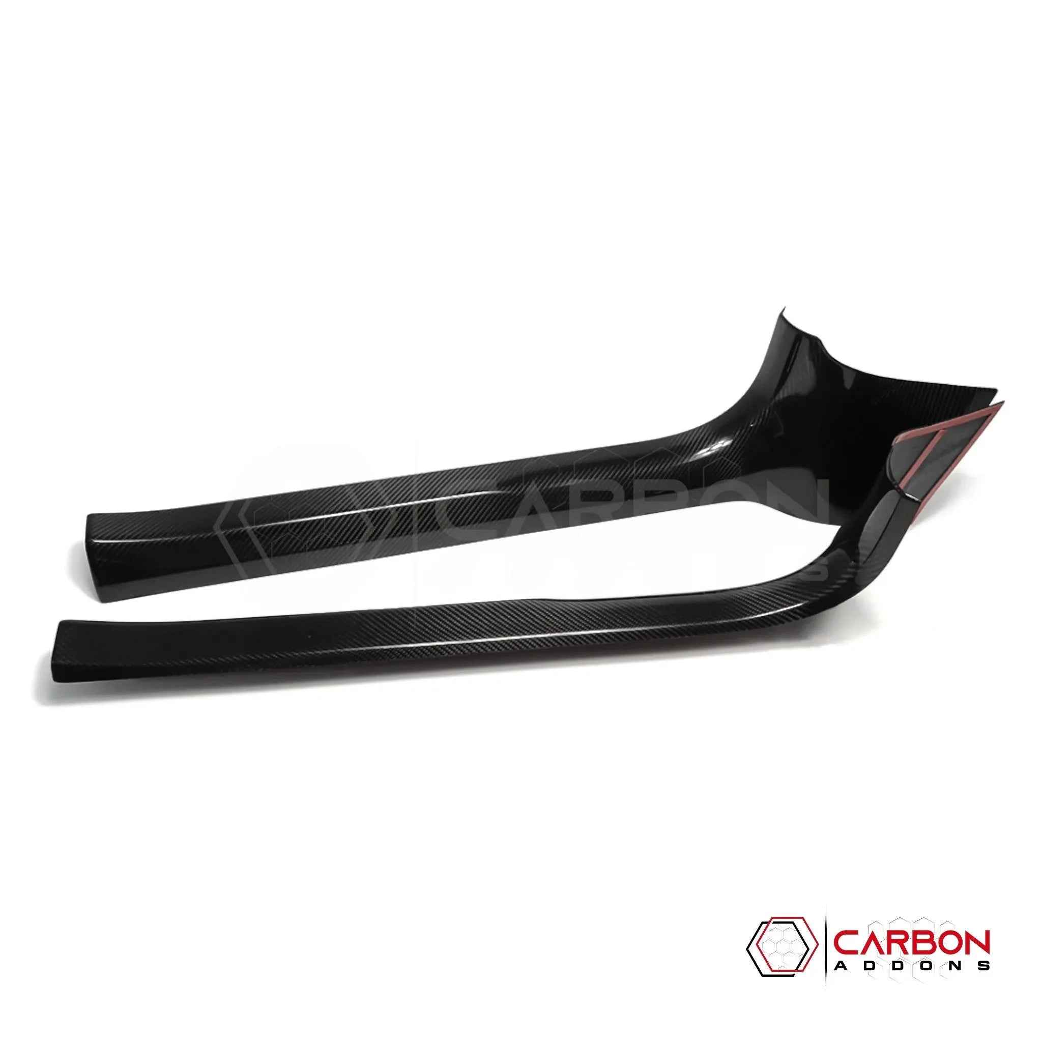 C8 Corvette Real Carbon Fiber Inner Door Sill Panel Covers | Interior Overlay (2020–2027)