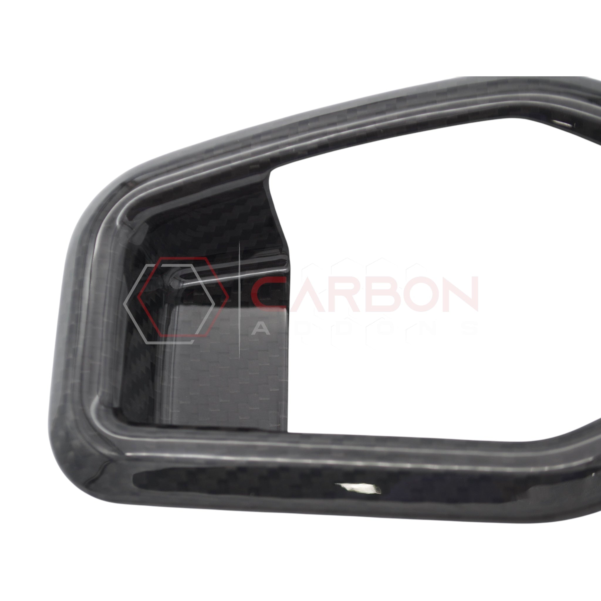 2024+ S650 Ford Mustang Seat Rear Handle Outer Trim Hard Carbon Fiber Cover