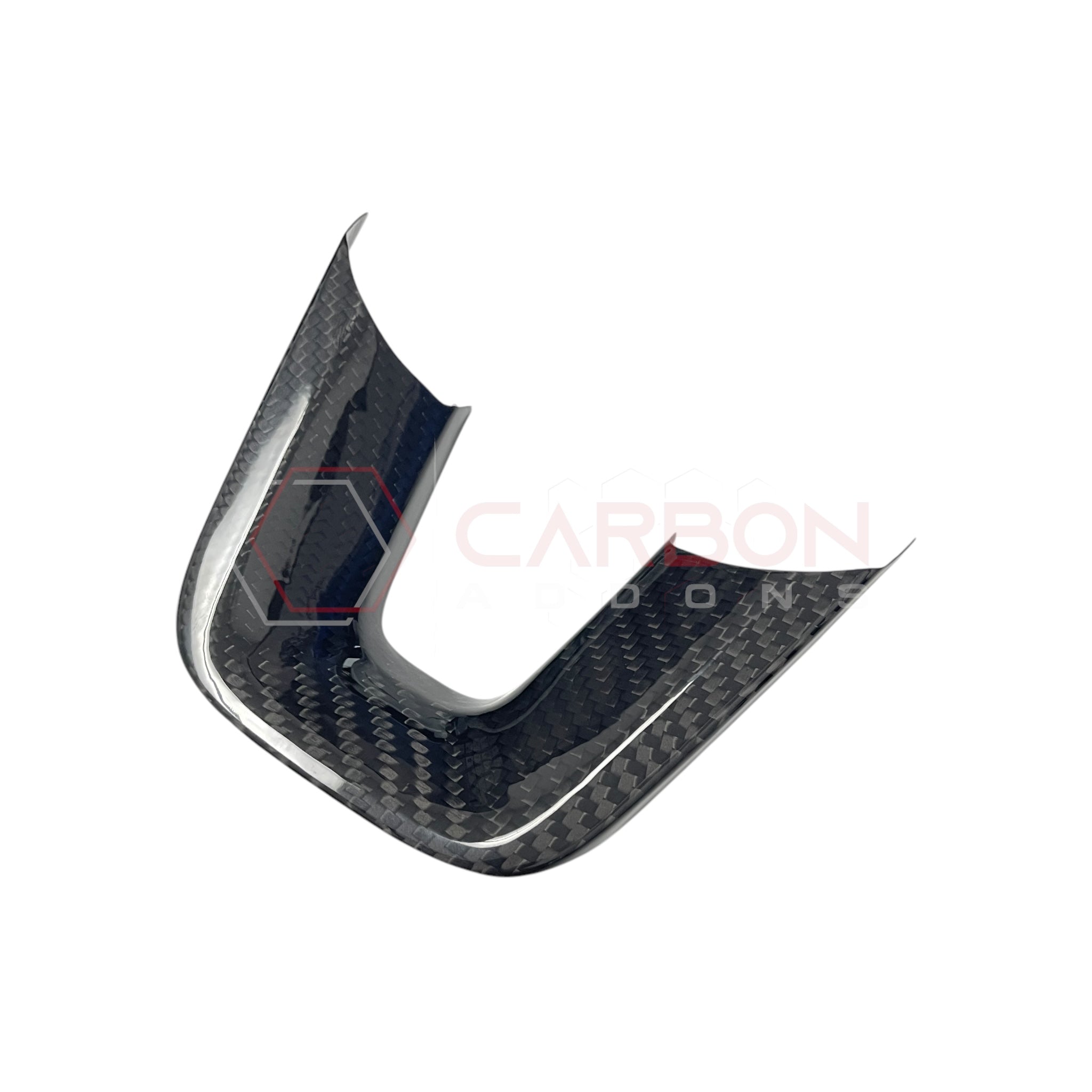 Dodge Charger Challenger Durango 2015-2023 Carbon Fiber Flat Bottom Lower Steering Wheel Trim Cover