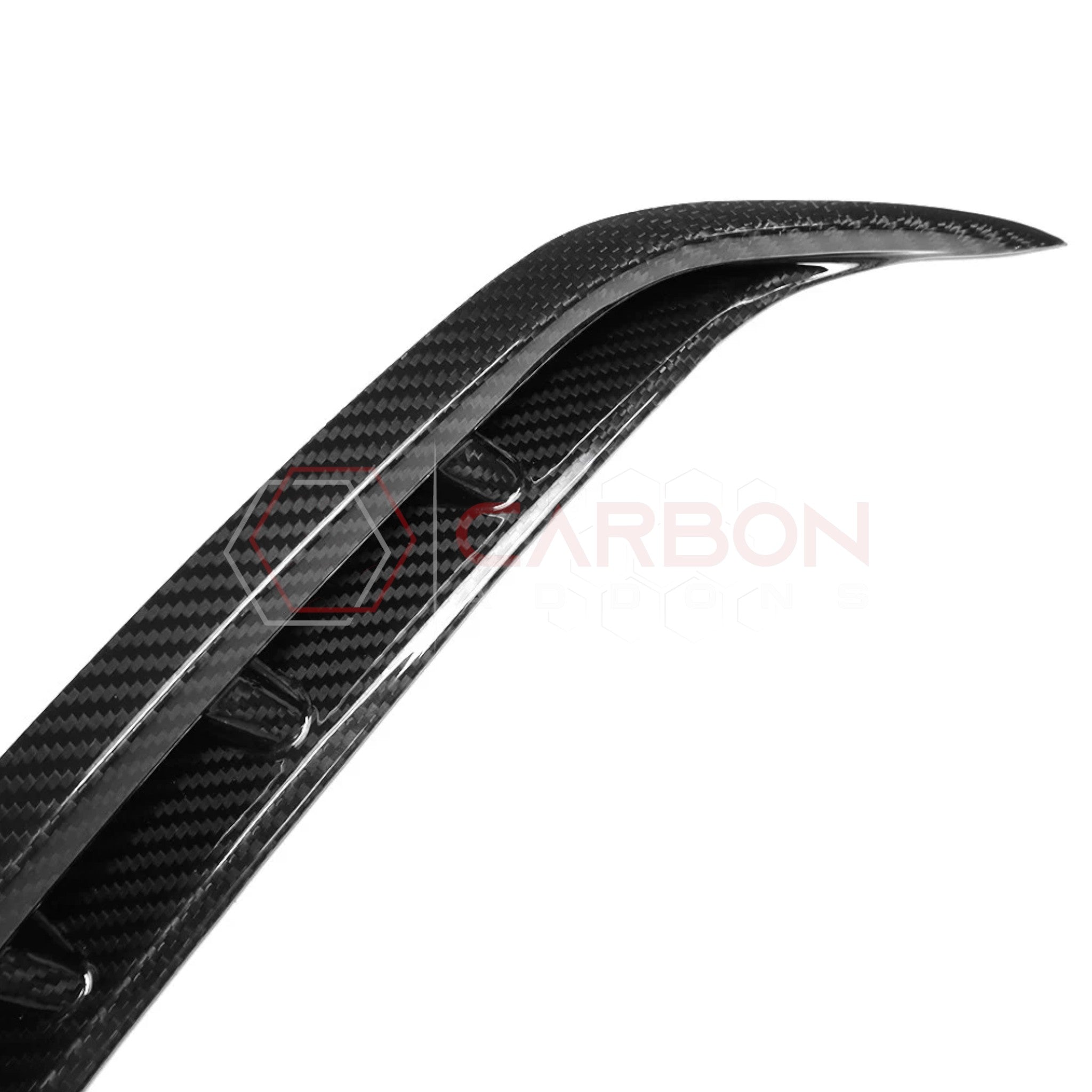 2021+ RAM TRX/RHO Exterior Rear Fender Taillight Vent Trims Hard Carbon Fiber Covers