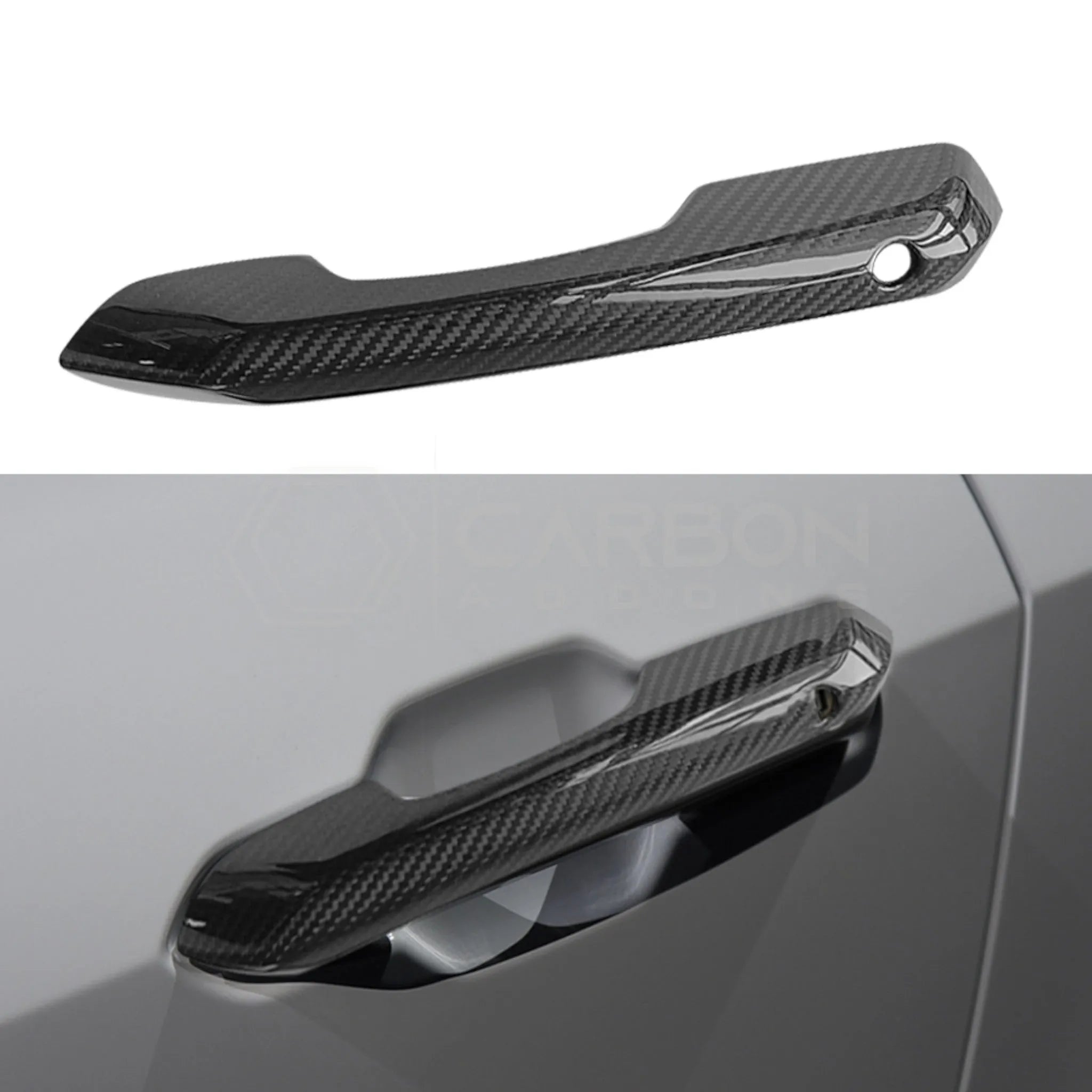 2024+ S650 Ford Mustang Hard Carbon Fiber Exterior Door Handle Cover