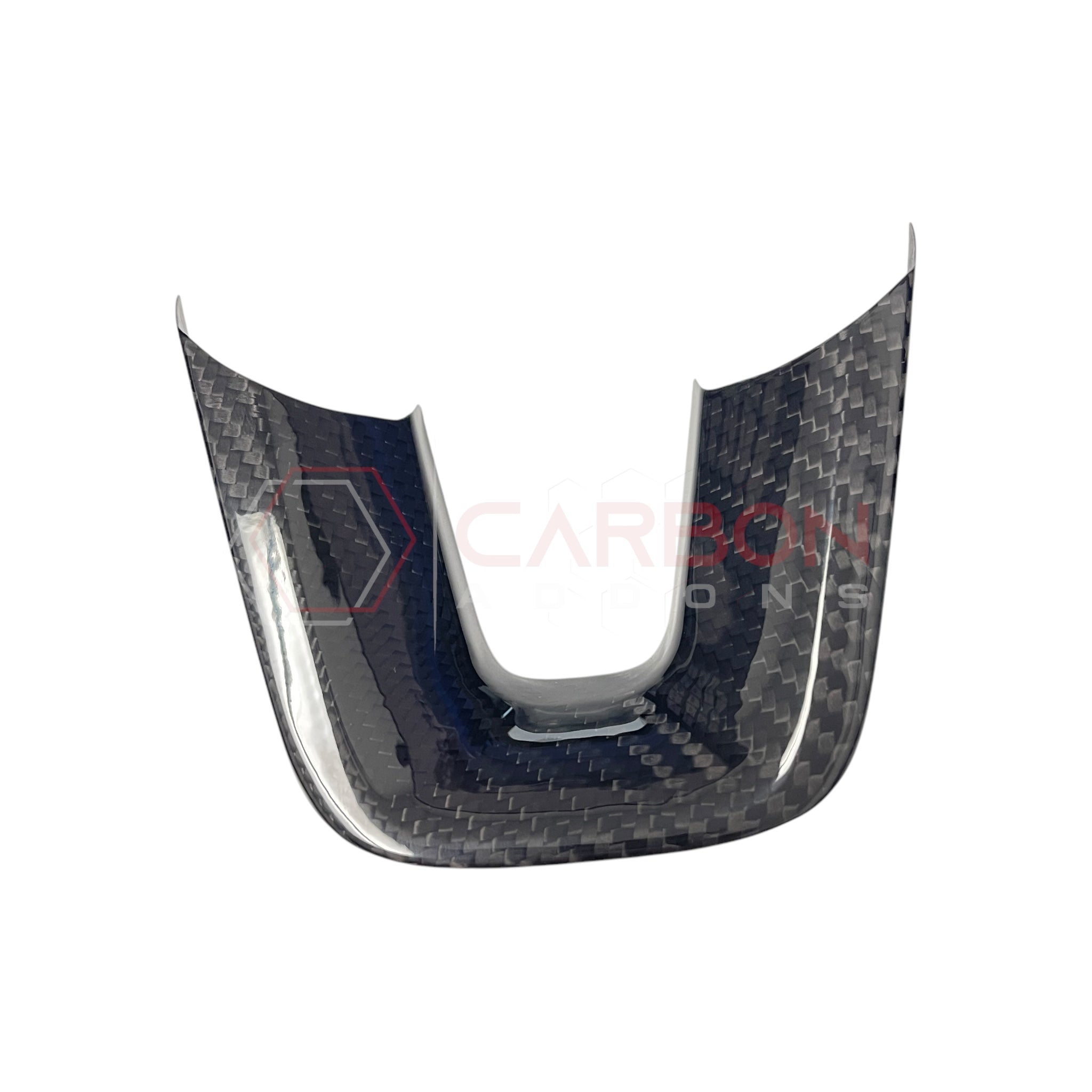 Dodge Charger Challenger Durango 2015-2023 Carbon Fiber Flat Bottom Lower Steering Wheel Trim Cover