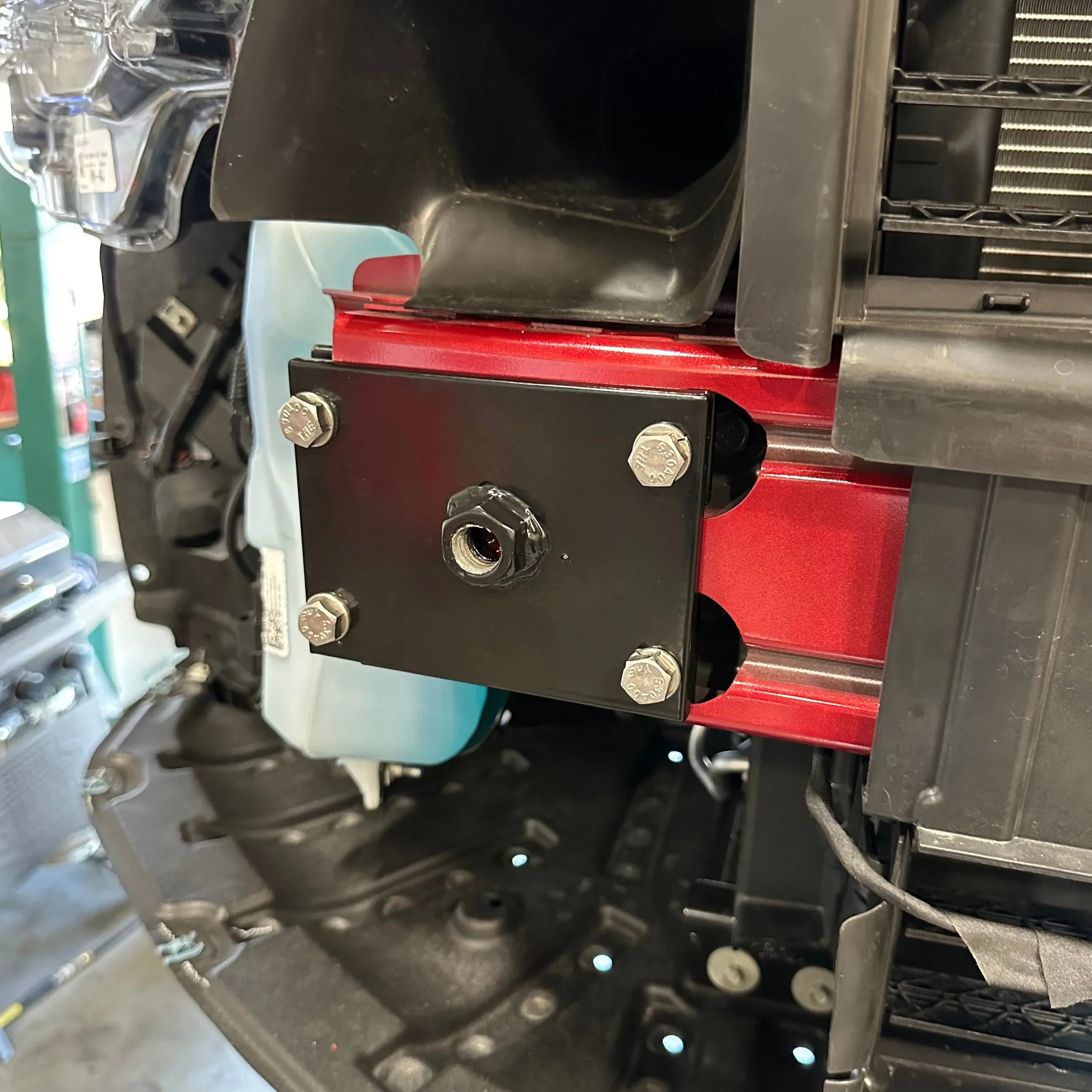 2024+ Ford Mustang S650 GT & EcoBoost Feather Lite Stealth Tow Hook – Billet Aluminum Track Tow Hook