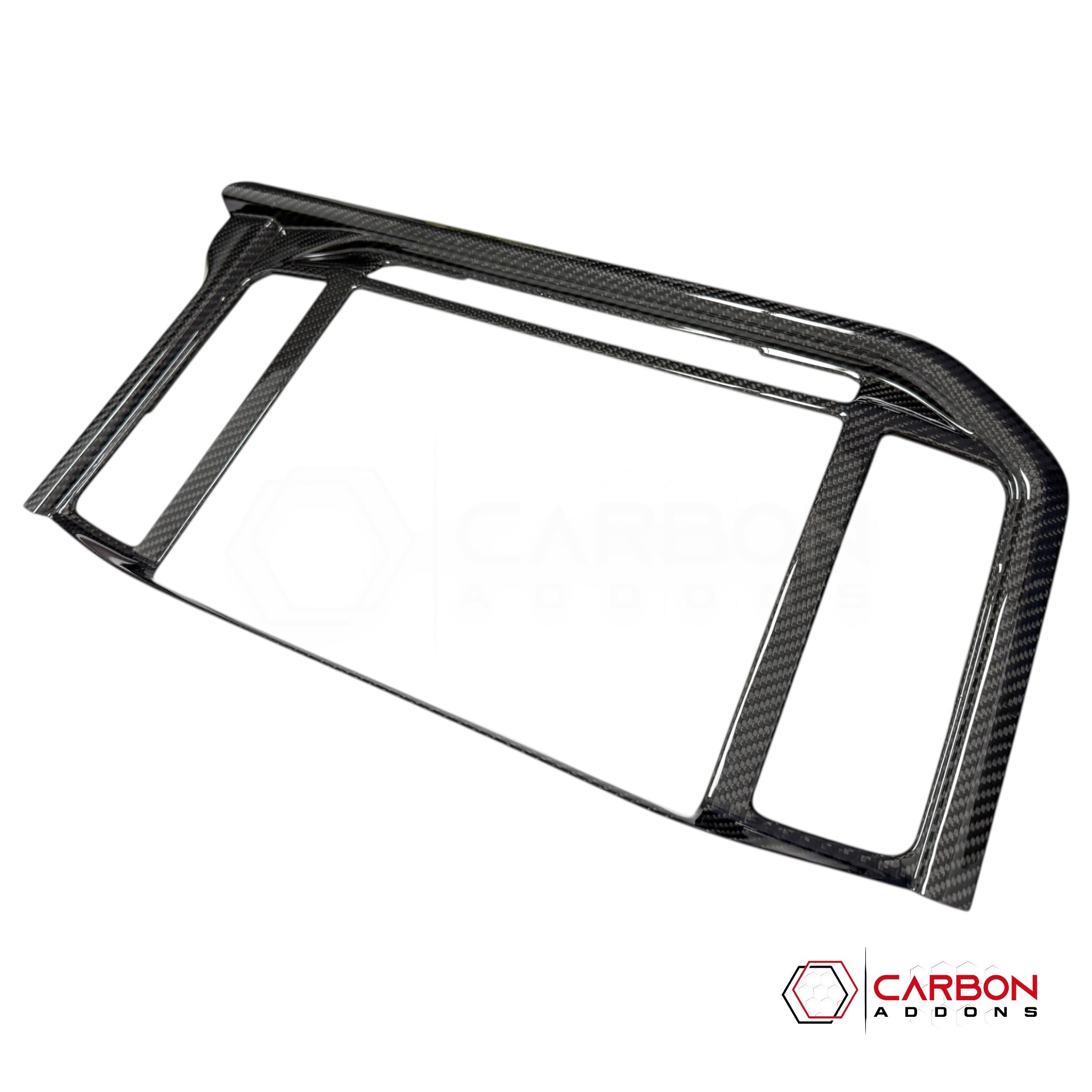 Real Carbon Fiber Infotainment Screen Trim Cover for 2025+ Ford F-150 & Raptor
