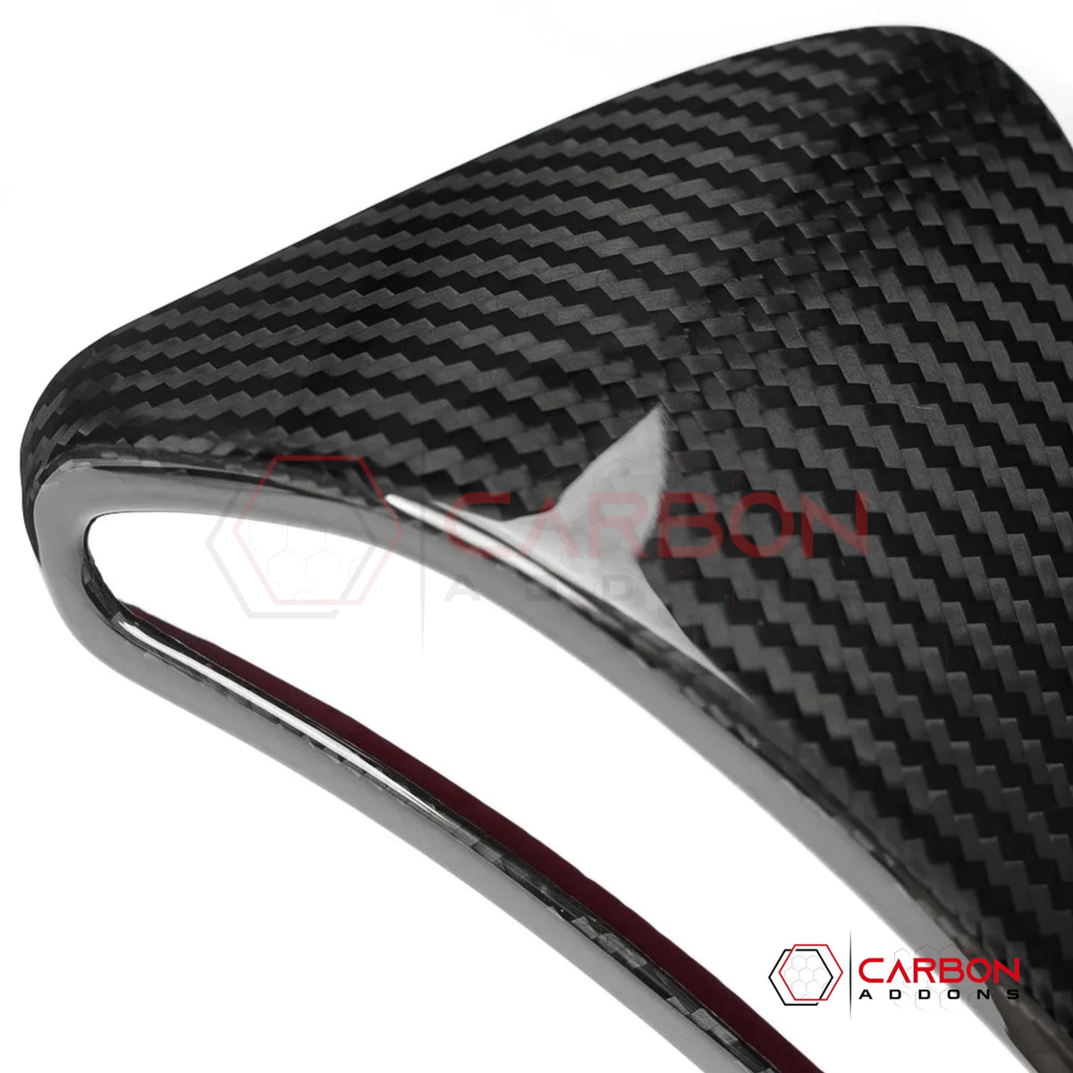 2005–2013 C6 Corvette Real Carbon Fiber Gauge Cluster Side Button Trim Covers (2pcs)