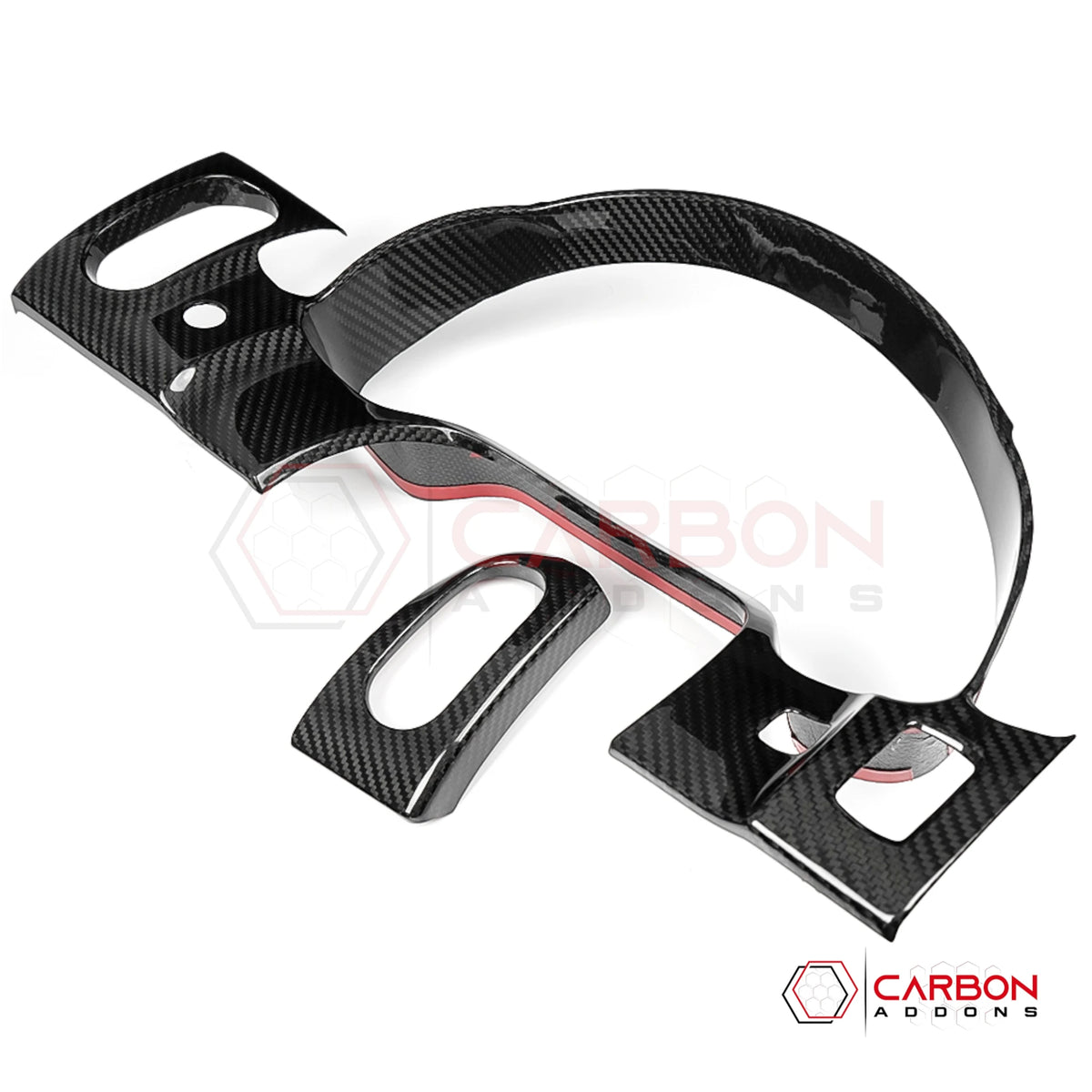 2005–2013 C6 Corvette Real Carbon Fiber Gauge Cluster & Dash Vent Trim Covers – Coupe Only (2pcs)