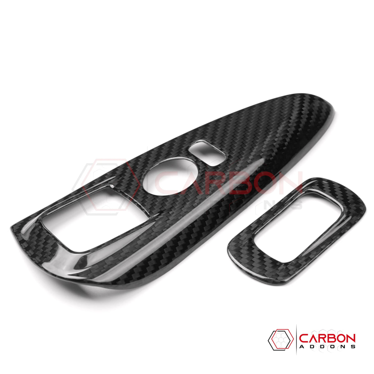2005–2013 C6 Corvette Real Carbon Fiber Door Window Switch Trim Covers