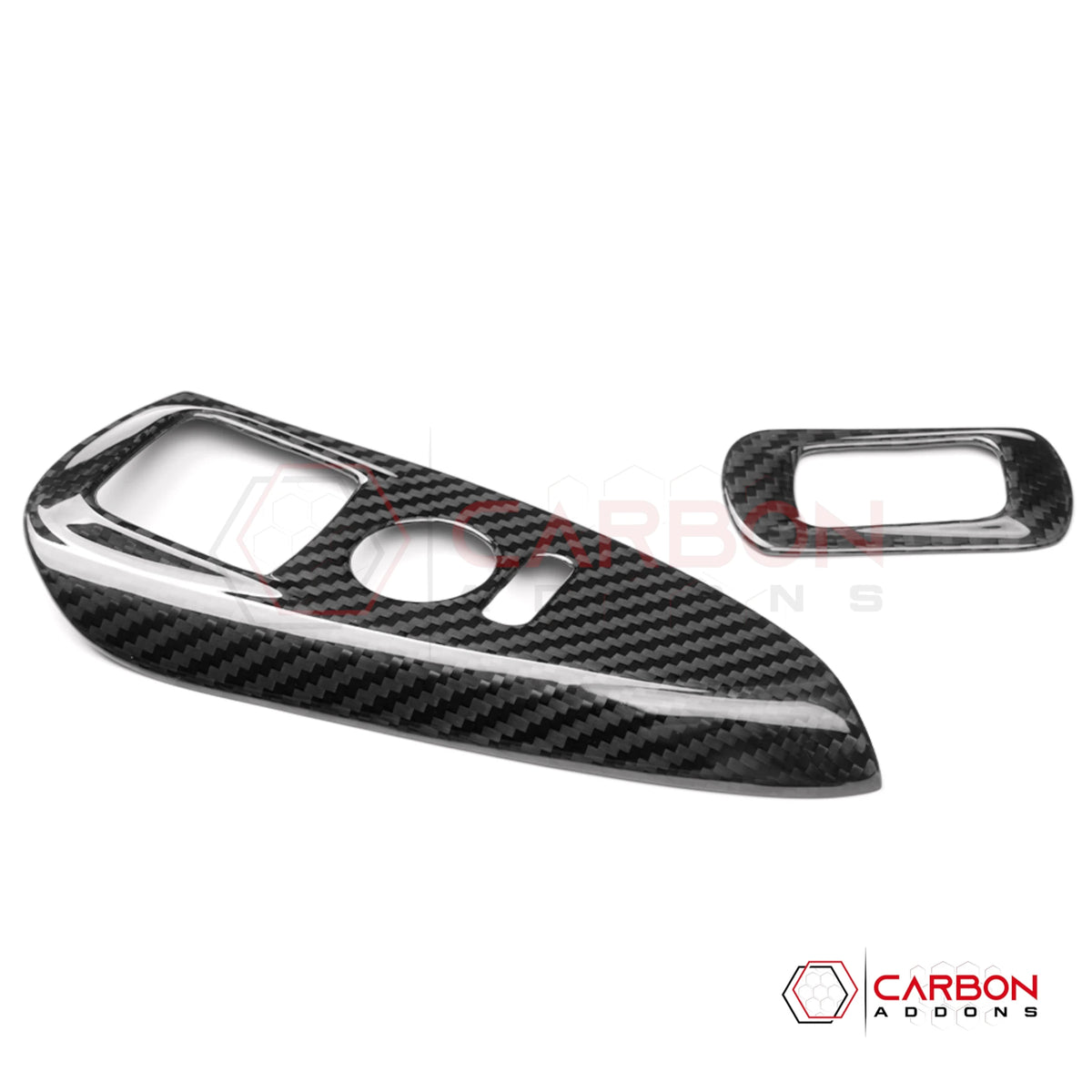 2005–2013 C6 Corvette Real Carbon Fiber Door Window Switch Trim Covers