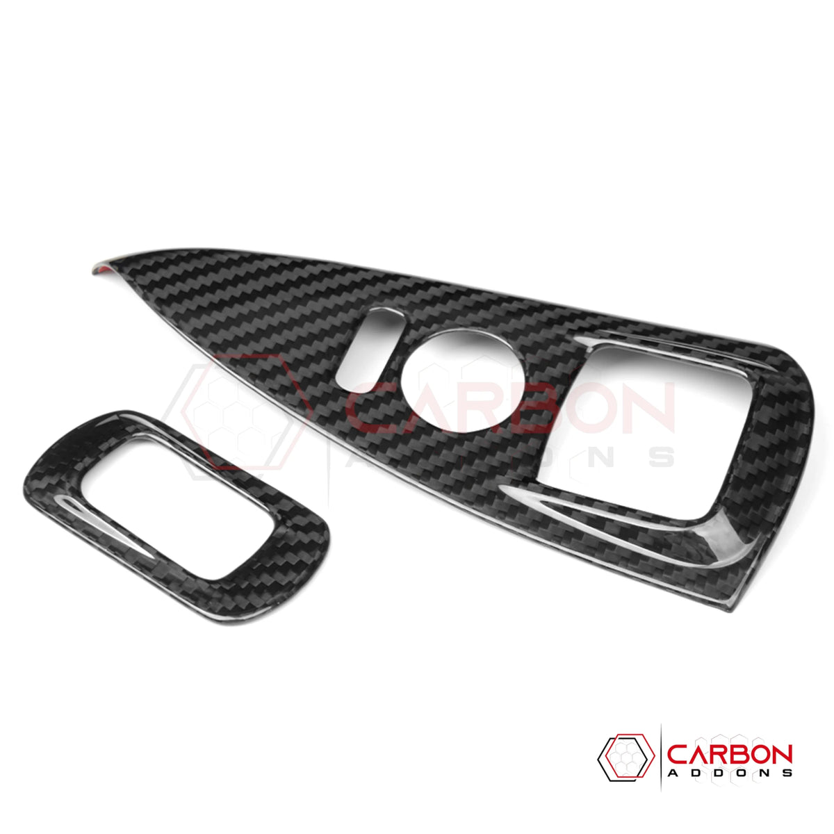 2005–2013 C6 Corvette Real Carbon Fiber Door Window Switch Trim Covers
