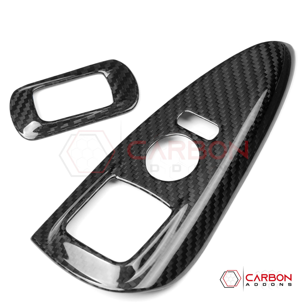 2005–2013 C6 Corvette Real Carbon Fiber Door Window Switch Trim Covers
