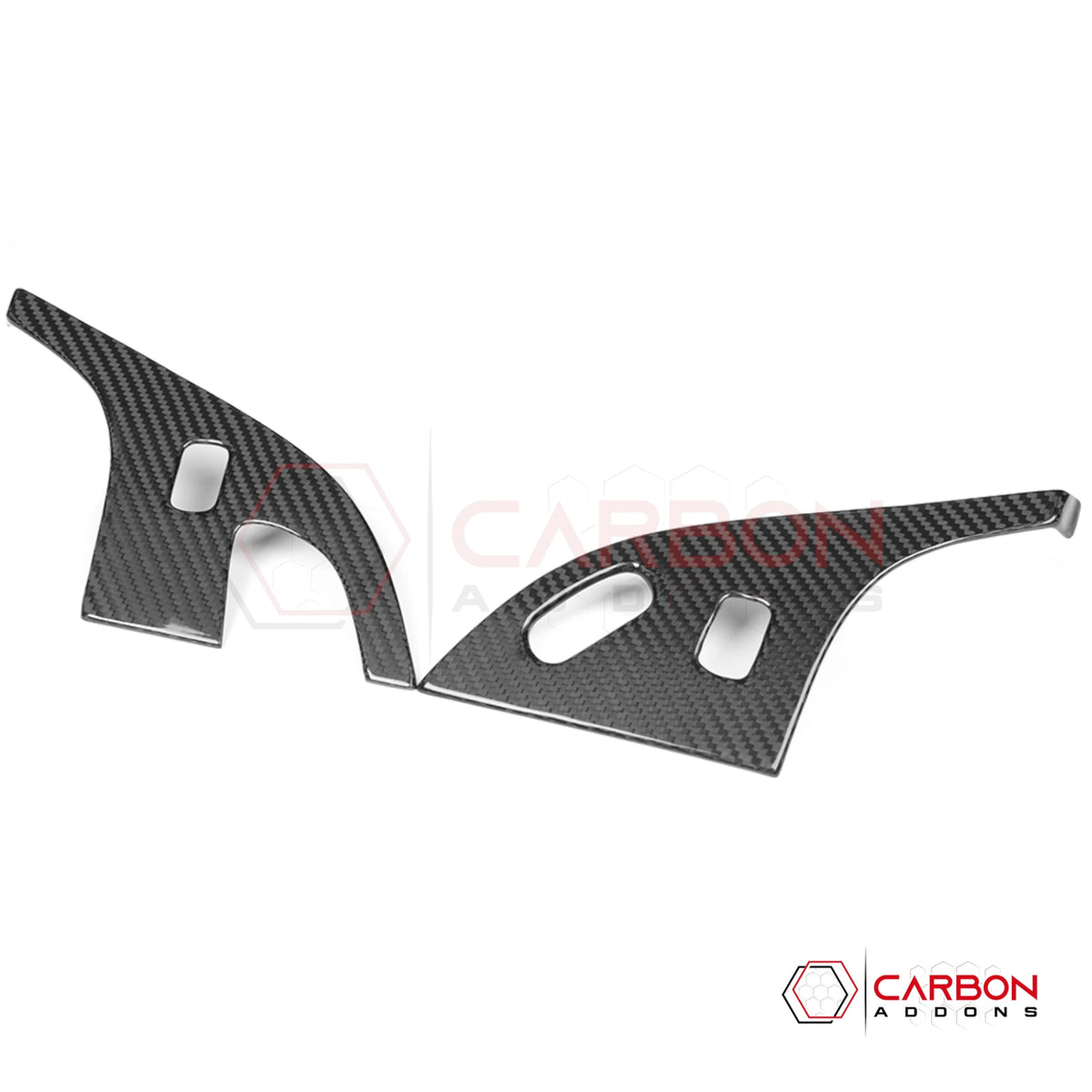 2005–2013 C6 Corvette Real Carbon Fiber Door Lock & Seat Memory Switch Trim Covers