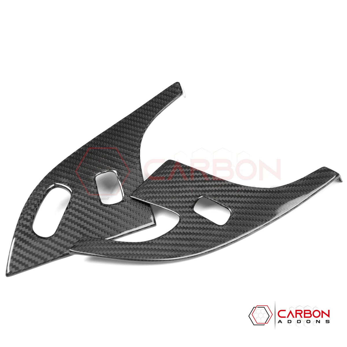 2005–2013 C6 Corvette Real Carbon Fiber Door Lock & Seat Memory Switch Trim Covers