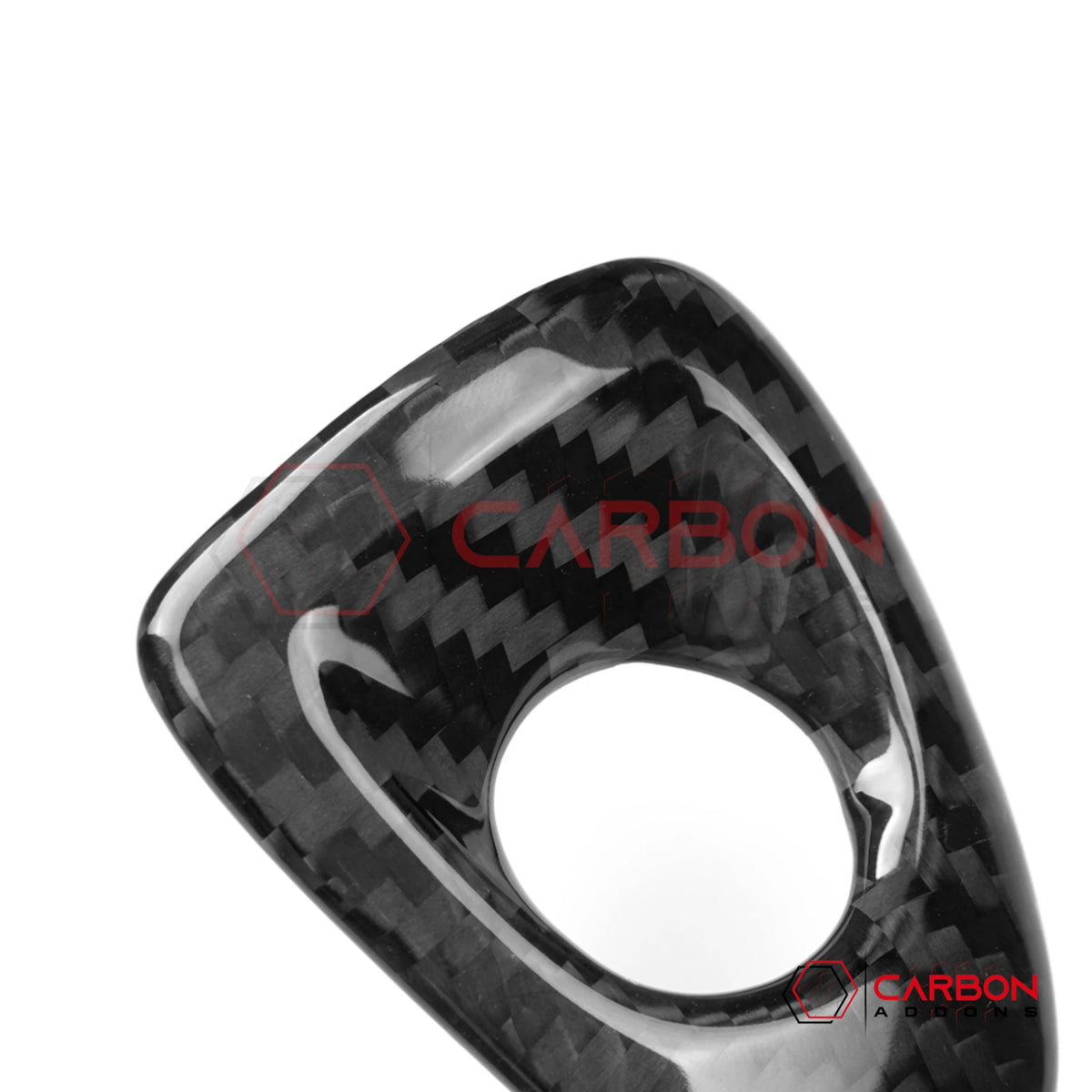 2005–2013 Chevrolet Corvette C6 Real Carbon Fiber Interior Door Release Button Trim Covers