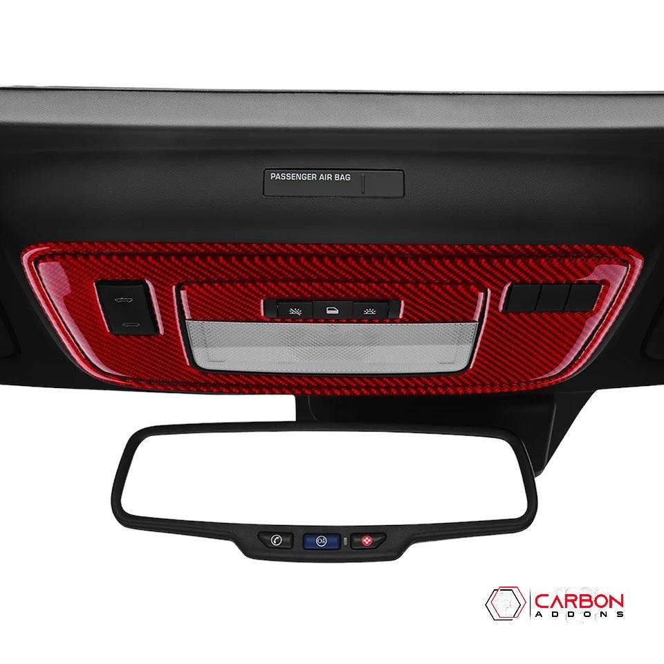 2010-2015 Chevy Camaro Carbon Fiber Dome light Trim Overlay - carbonaddons Carbon Fiber Parts, Accessories, Upgrades, Mods